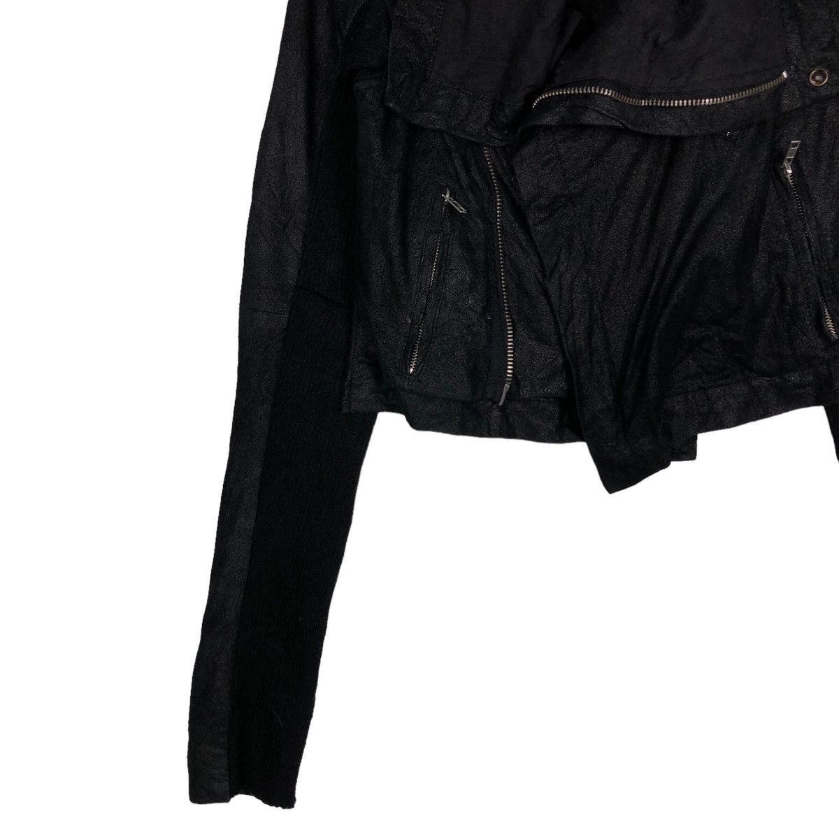 Japanese Brand 🔥Cropped Biker Jacket Bondage Mercuryduo Double Collar Size S / US 4 / IT 40 - 4 Thumbnail