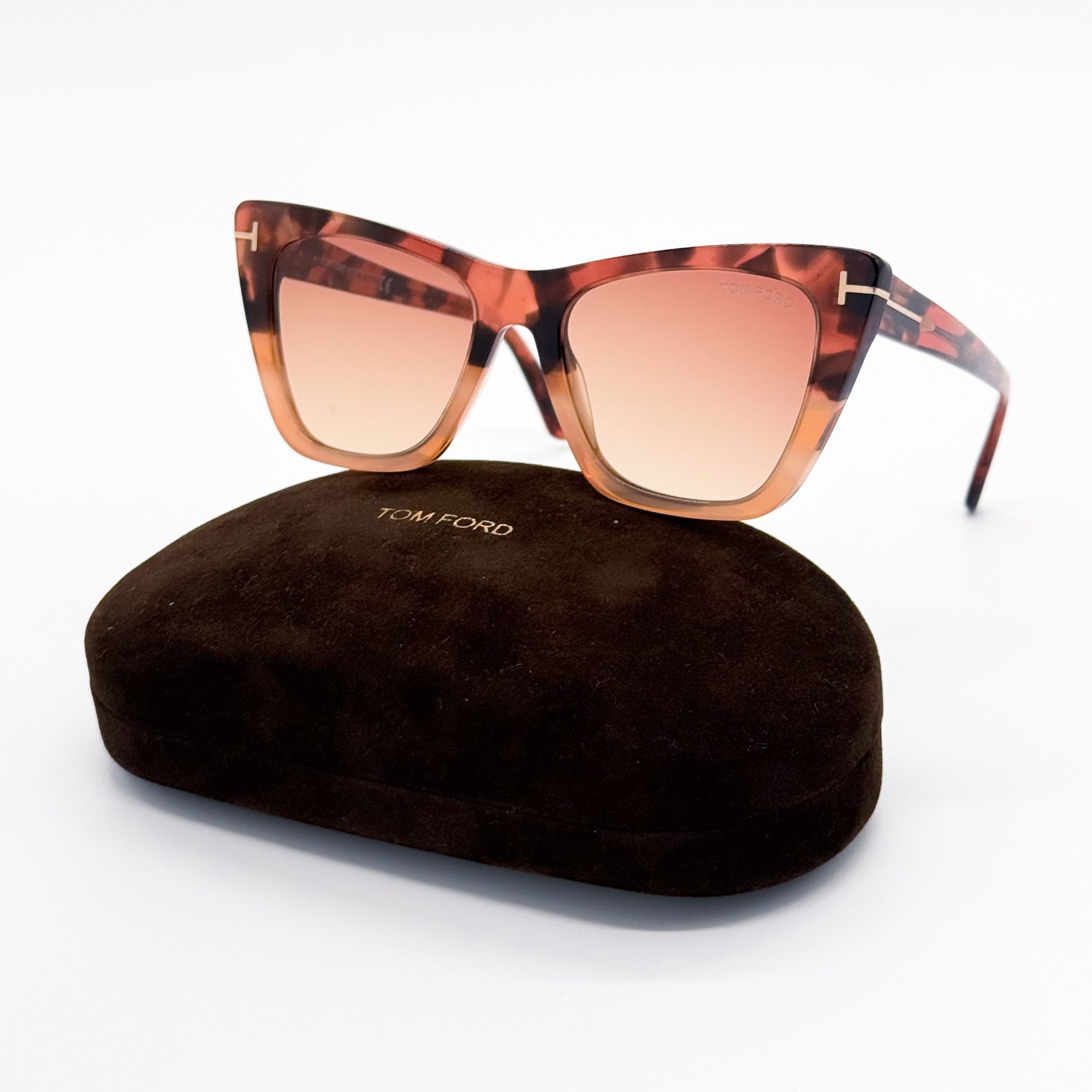 Tom Ford NEW TOM FORD SUNGLASSES POPPY-02 TF846 56T CAT EYE HAVANA WO Size ONE SIZE - 1 Thumbnail