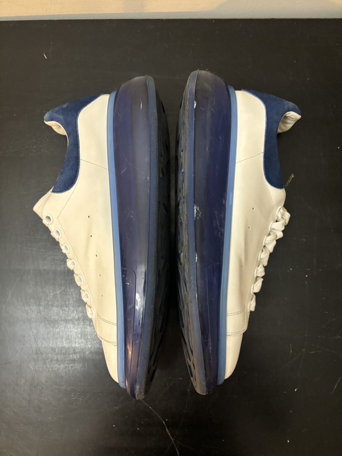 Alexander McQueen Alexander McQueen Oversized Leather Sneakers Blue Bubble Size US 11 / EU 44 - 4 Thumbnail