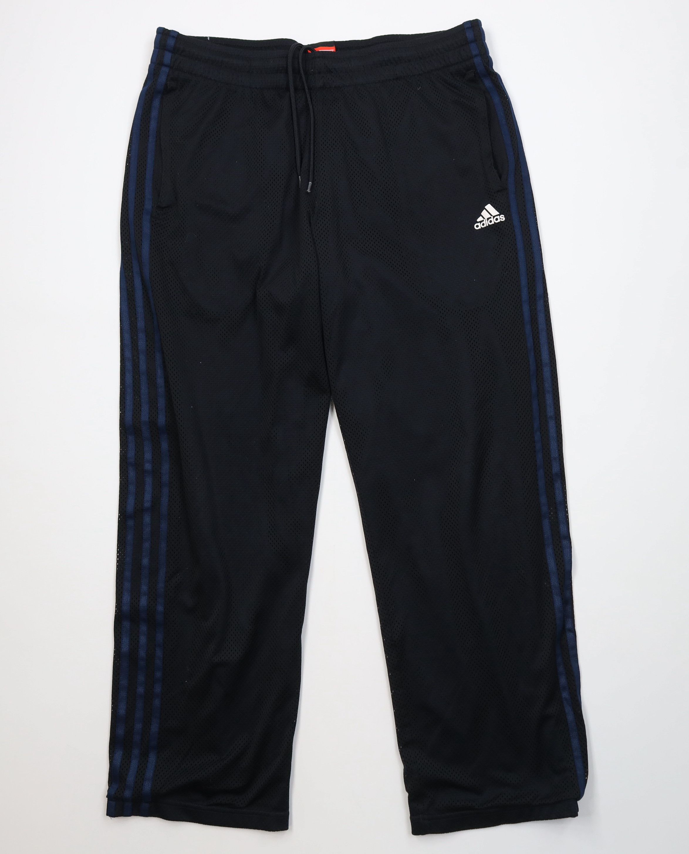 Adidas Vintage Y2K Adidas Striped Mesh Wide Leg Sweatpants Pants Size US 36 / EU 52 - 1 Thumbnail