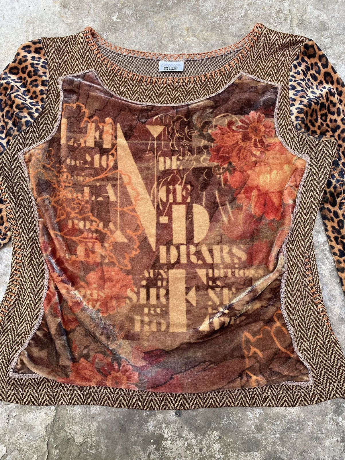 Japanese Brand Amour by love USA patchwork y2k top Size M / US 6-8 / IT 42-44 - 2 Thumbnail