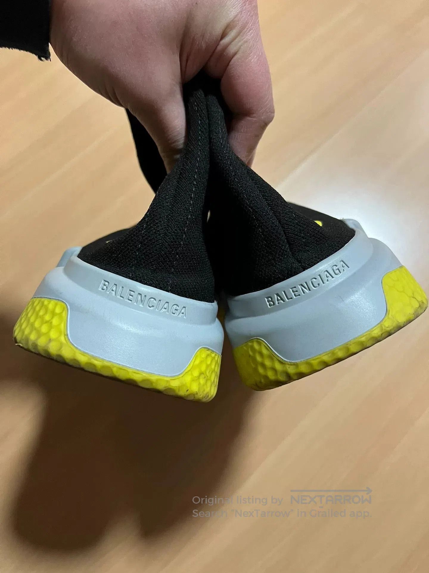 Balenciaga balenciaga black and yellow sock boots. Size US 10.5 / EU 43-44 - 4 Thumbnail