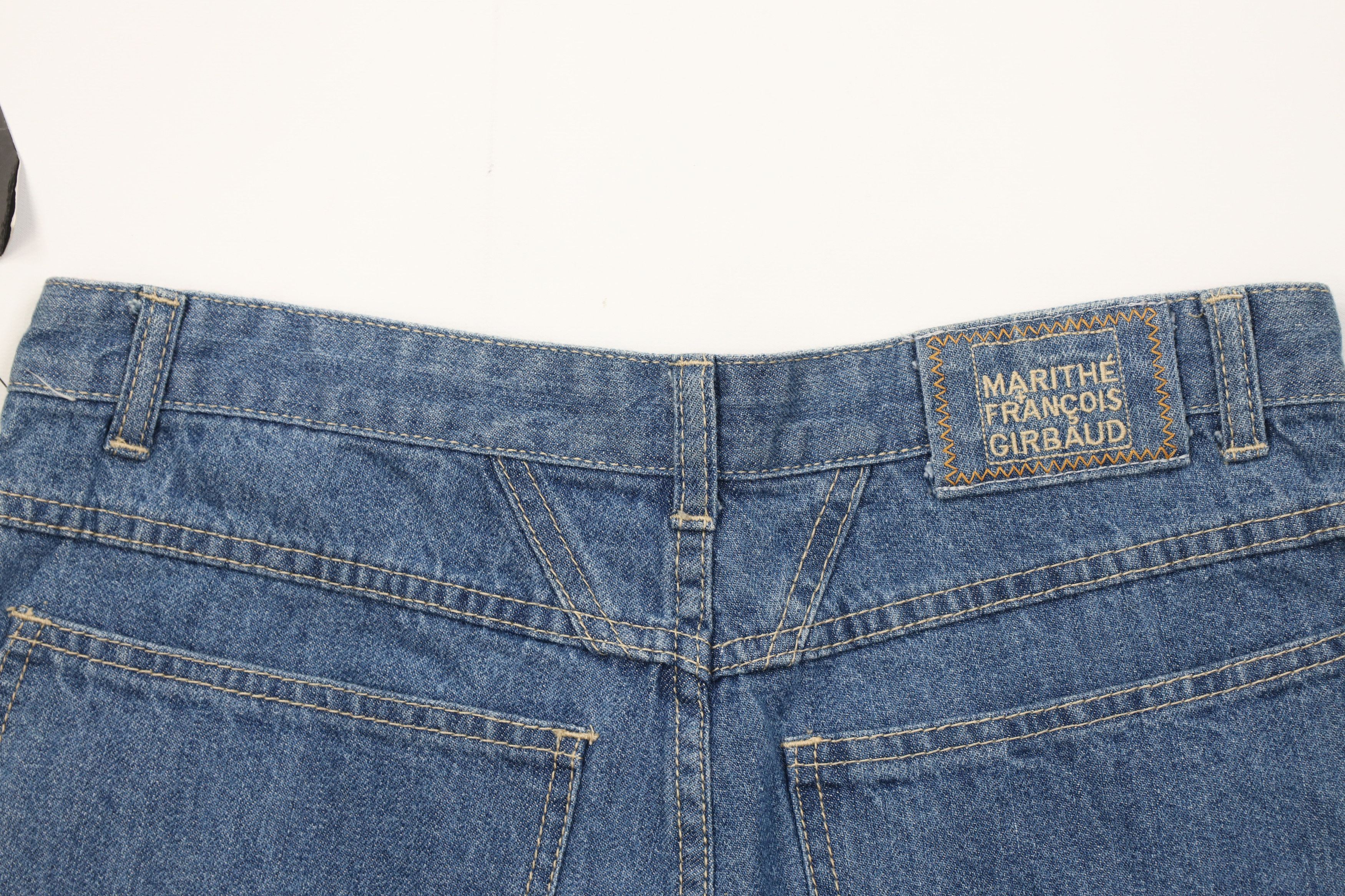 Marithe + Francois Girbaud Deadstock Vintage 90s Marithe Francois Girbaud Denim Shorts Size US 31 - 8 Thumbnail