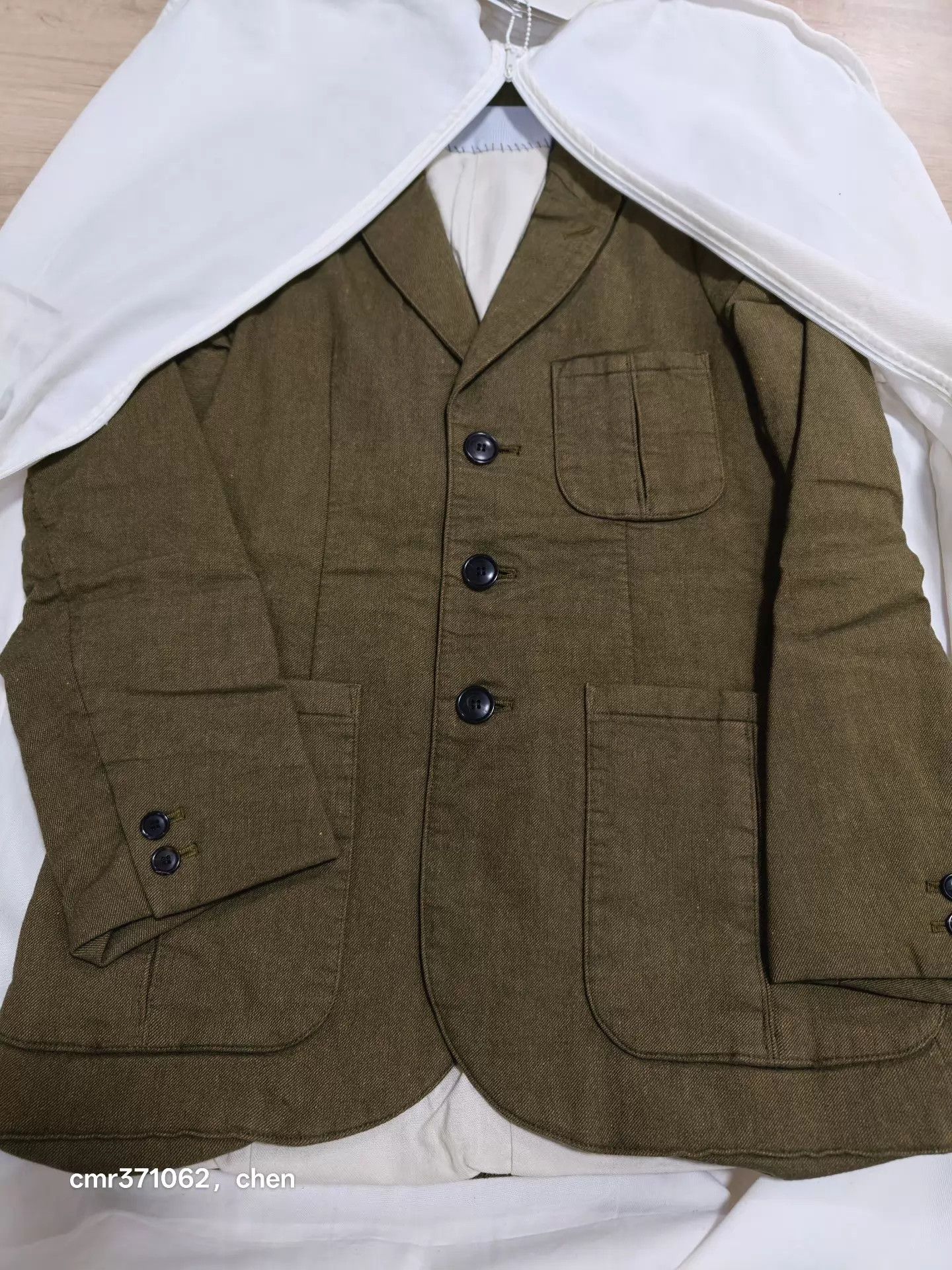 Visvim visvim 18aw rebecca jkt wmn's olive w1 wool-linen padded jkt Size S / US 4 / IT 40 - 8 Thumbnail