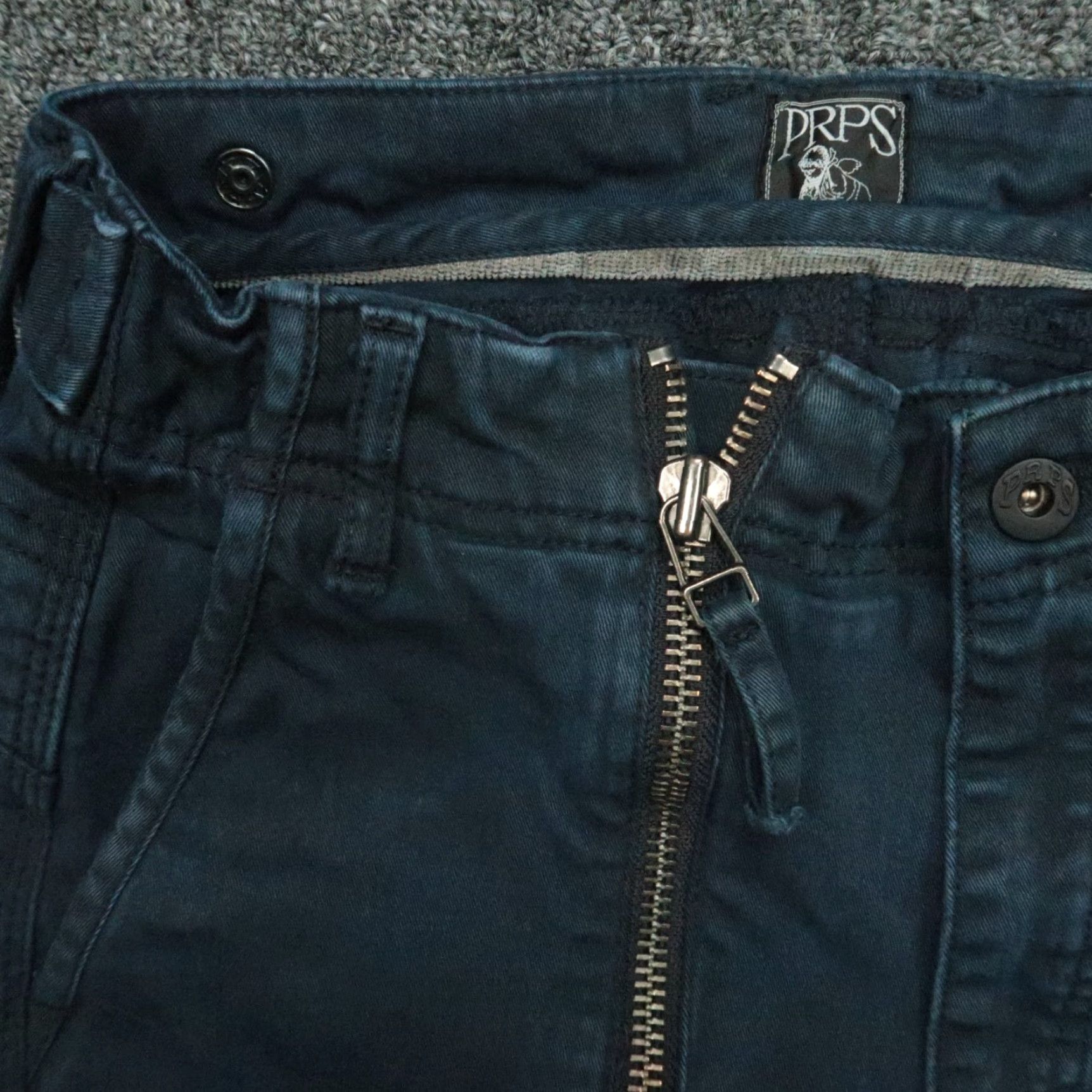 Prps VINTAGE Prps Pants Men Cargo Flat Front Straight Leg Casual Streetwear Size 28 Navy Blue Size US 28 / EU 44 - 3 Thumbnail