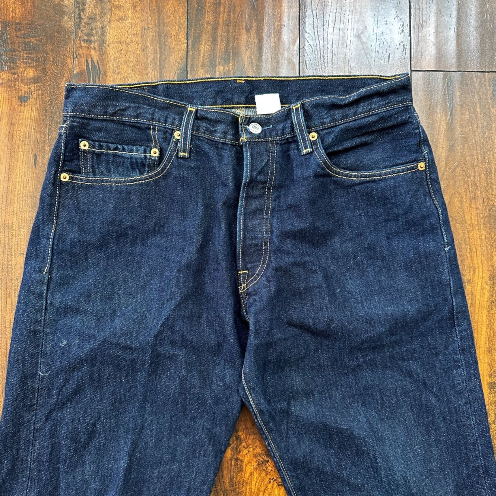 Levi's VINTAGE Levi's 501 Jeans Mens 34x32 Dark Wash Denim Straight 90s 2000s Classic Comfort Size US 34 / EU 50 - 2 Thumbnail