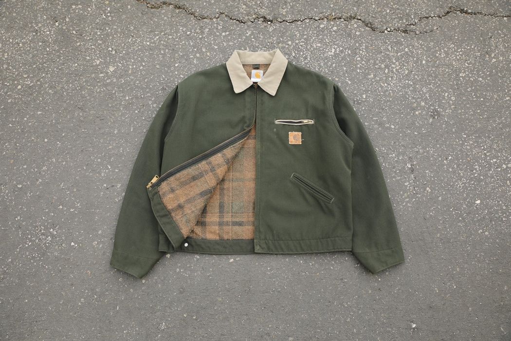 Vintage Vintage Carhartt J129 “Olive” Detroit Jacket | Grailed