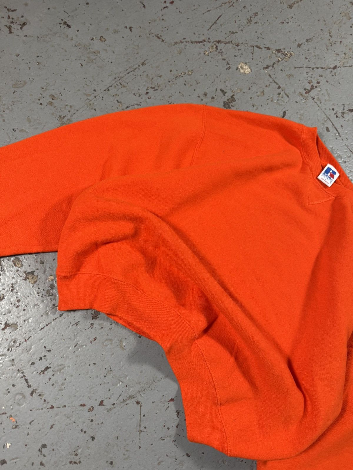 Russell Athletic Russell Athletic Blank Orange Sweater Size US L / EU 52-54 / 3 - 2 Thumbnail