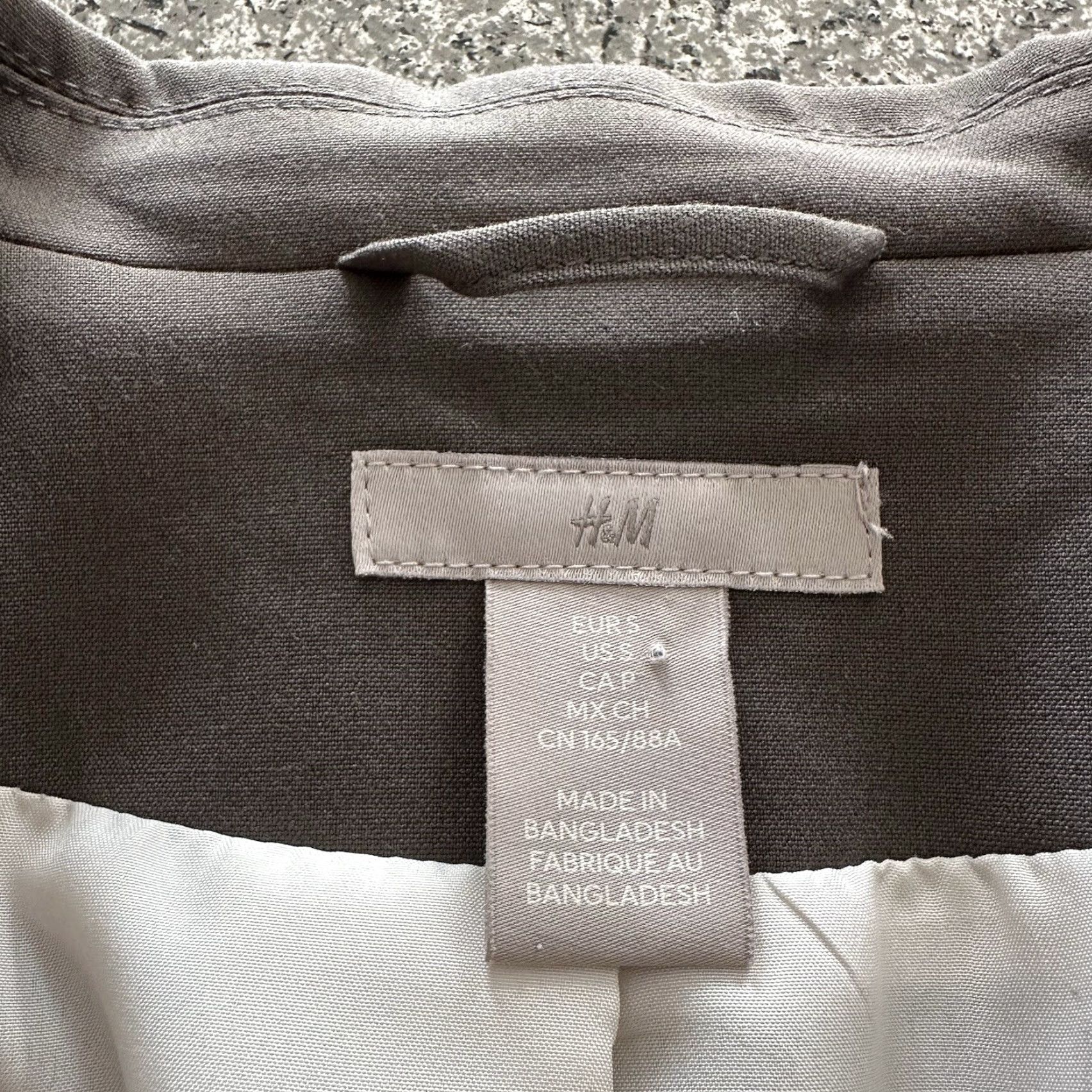 H&M H&M Blazer Women’s S Gray One Button Stretch Business Jacket Shirt? Size S / US 4 / IT 40 - 2 Thumbnail