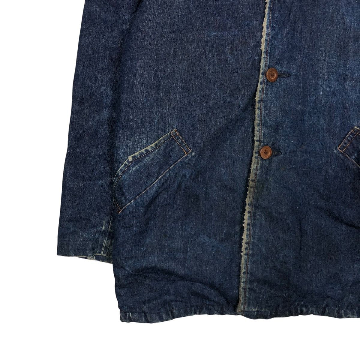 Japanese Brand 🔥VINTAGE CHORE DENIM JACKET BLANKET BIG X ANK ISSEY MIYAKE Size US L / EU 52-54 / 3 - 6 Thumbnail
