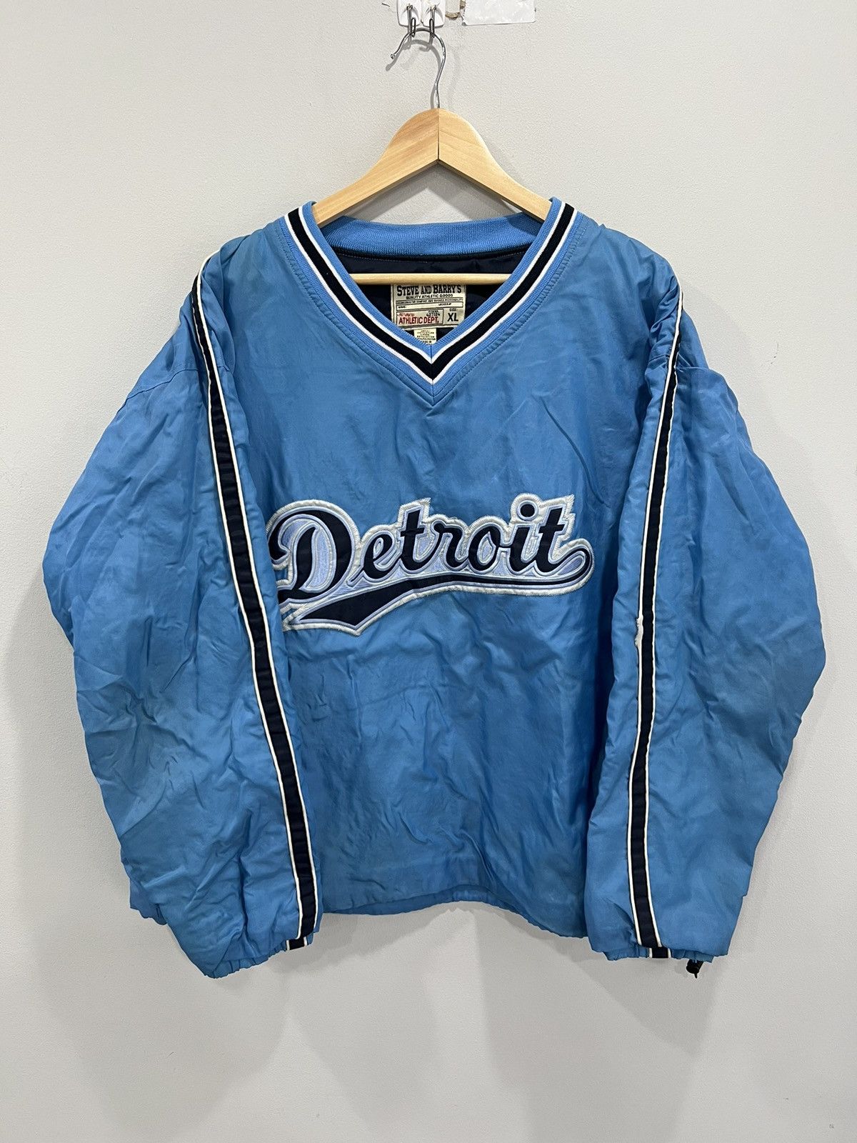 Vintage Vintage Detroit Pullover Jacket spellout Size US XL / EU 56 / 4 - 1 Thumbnail
