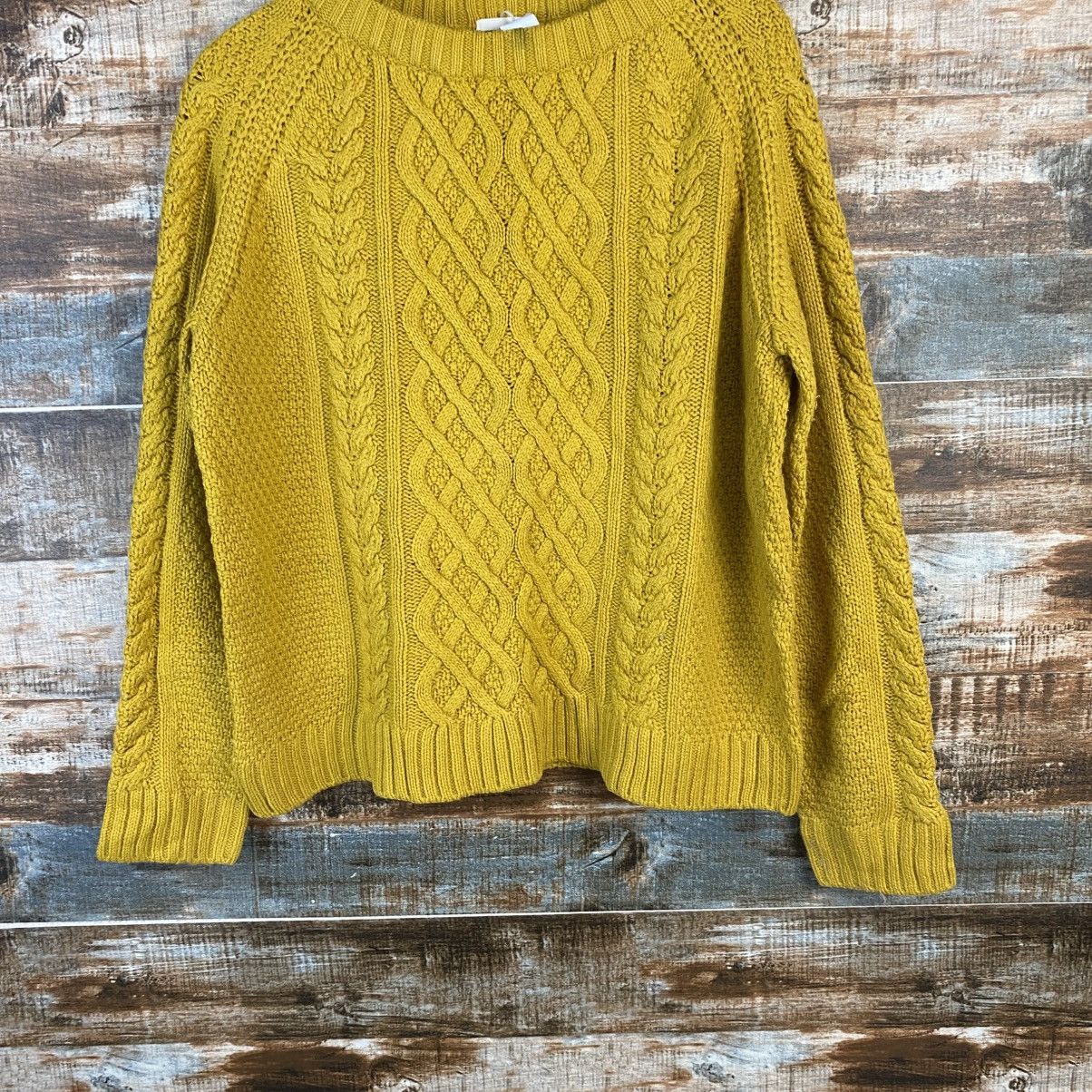Japanese Brand DL GU Vintage Yellow Knitwear #C1146 Size L / US 10 / IT 46 - 3 Thumbnail
