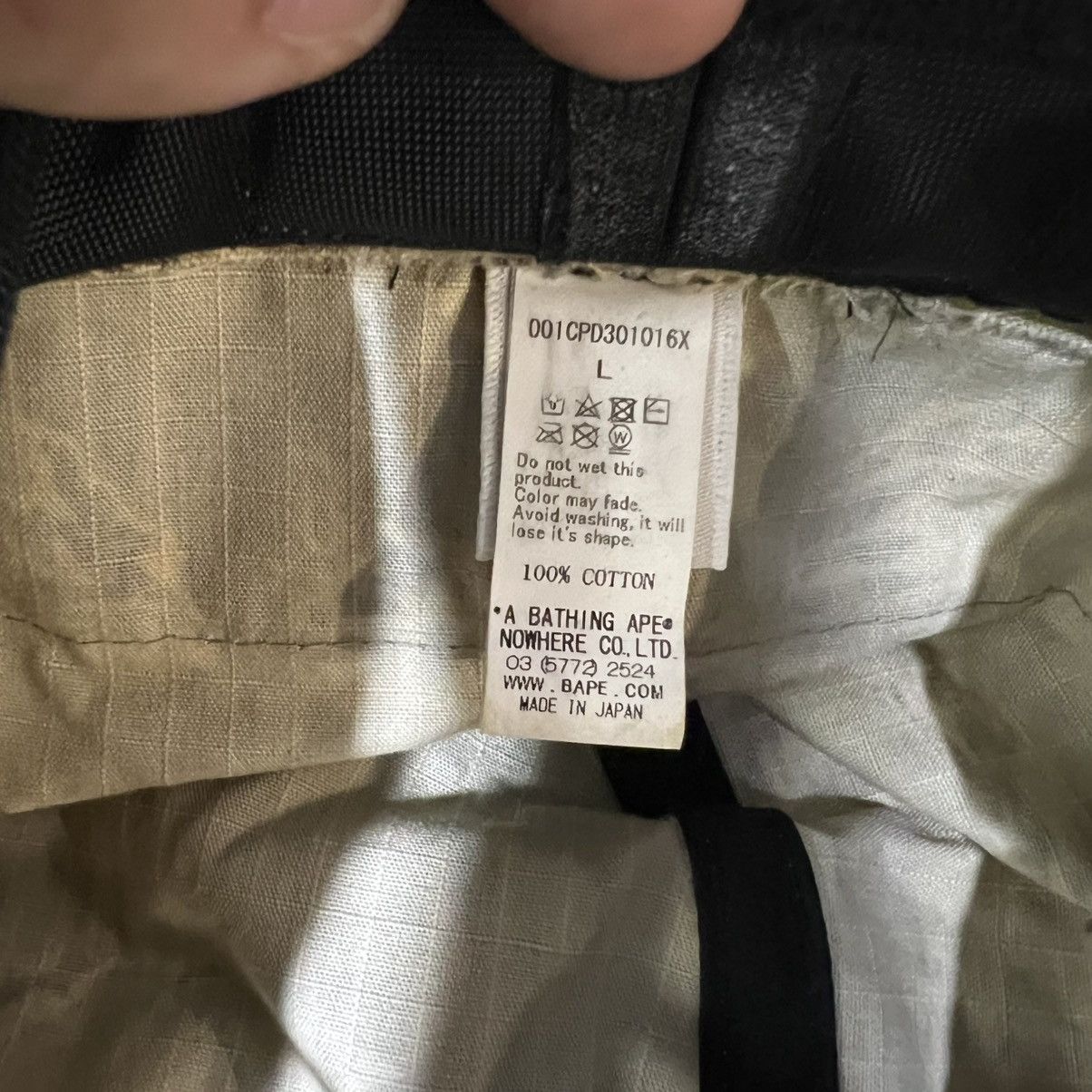 Bape A bathing Ape boonie hat Size 44 - 7 Thumbnail