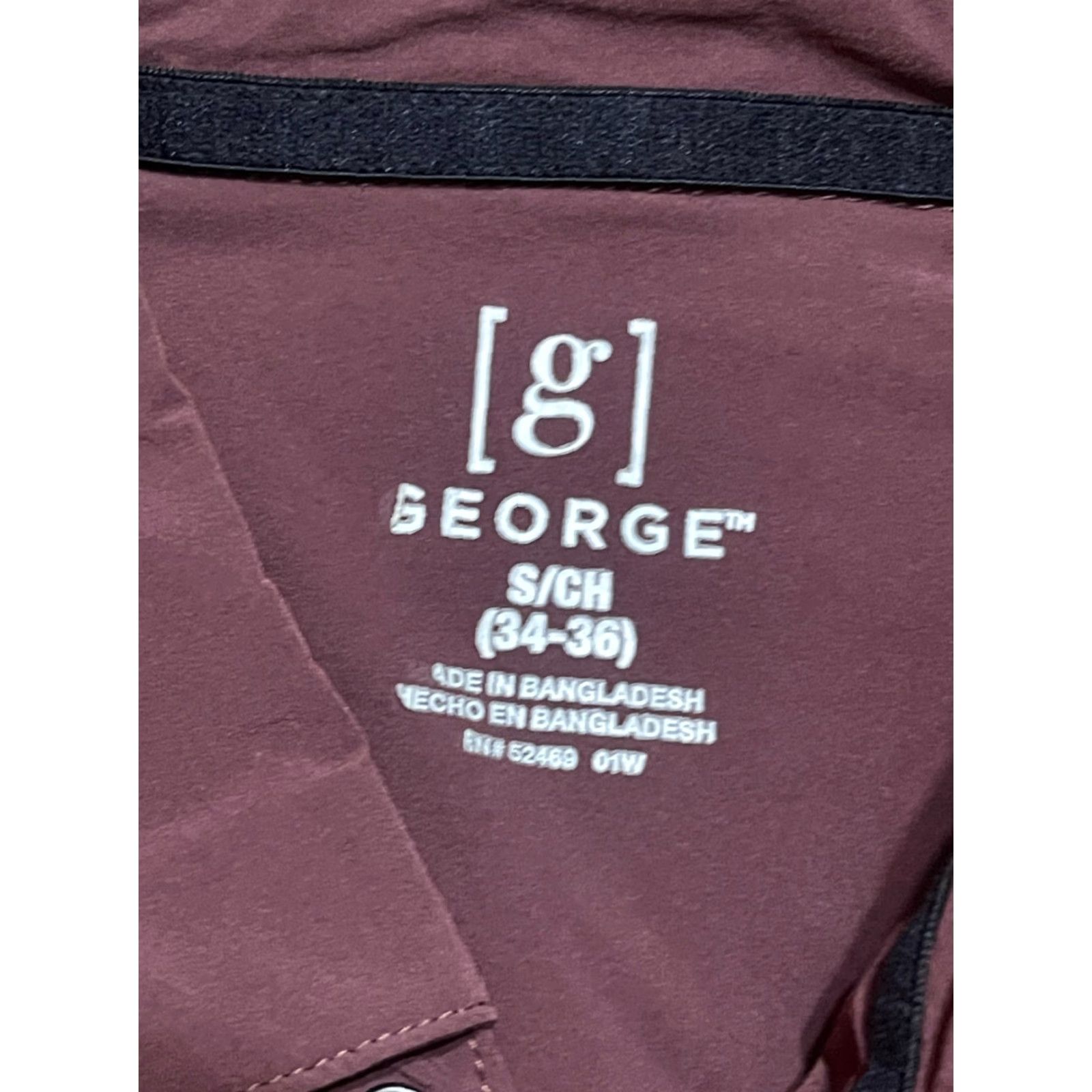 George George Shirt Men’s Small Brown Long Sleeve Button Up Casual Regular Vintage: No Size US S / EU 44-46 / 1 - 7 Thumbnail