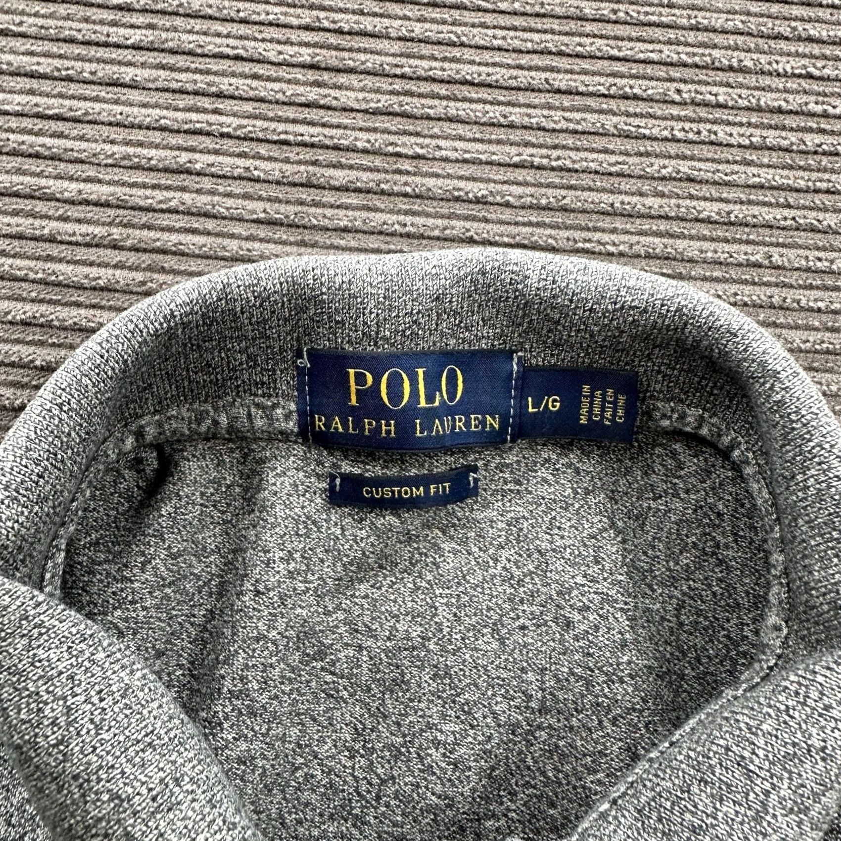 Ralph Lauren Polo Ralph Lauren Polo Shirt Men Large Gray Cotton Golf Preppy Casual Shirt Polo Size US L / EU 52-54 / 3 - 3 Thumbnail