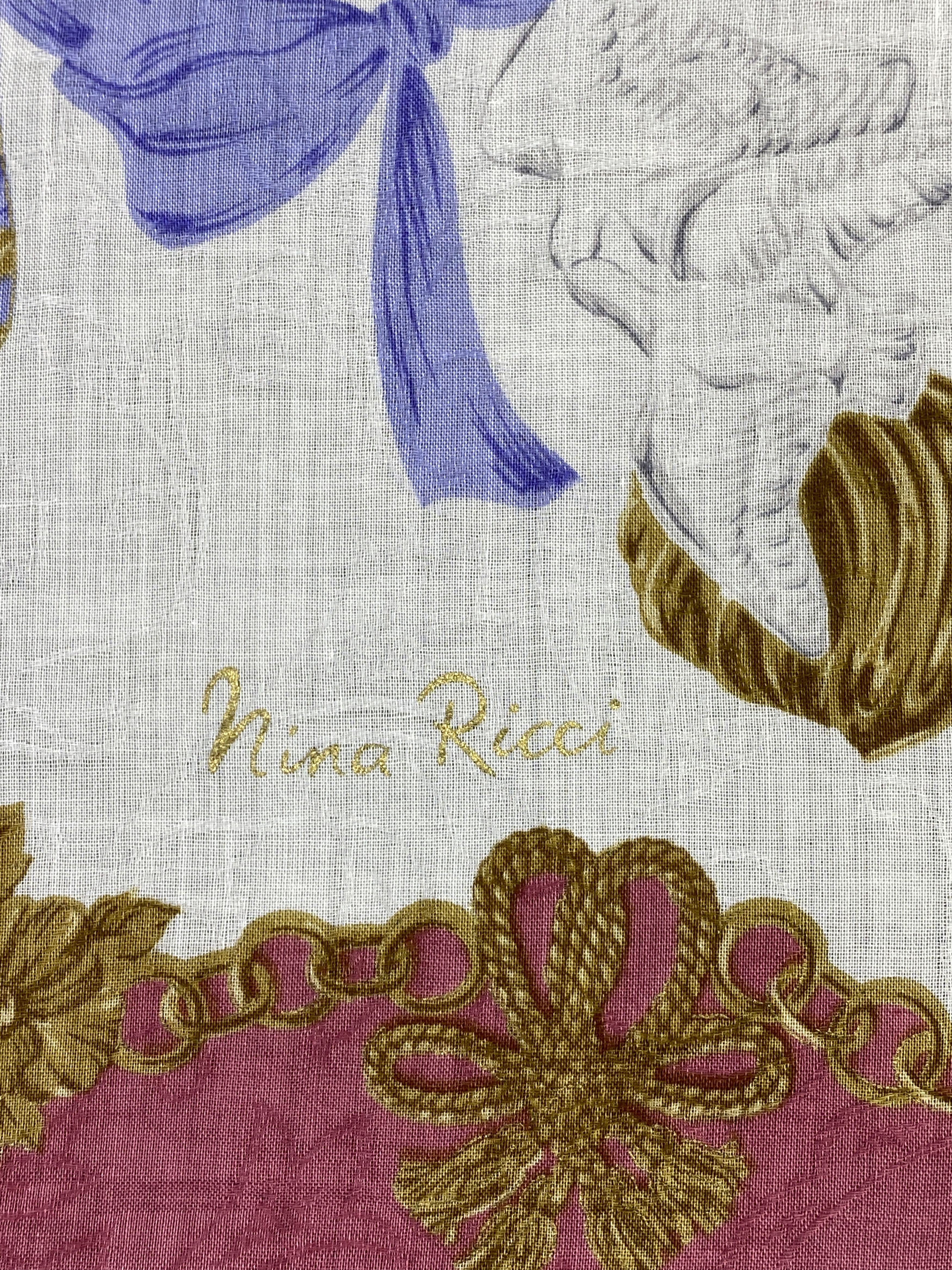 Other Vintage Nina Ricci Handkerchief / Neckerchief KT0154 Size ONE SIZE - 8 Thumbnail