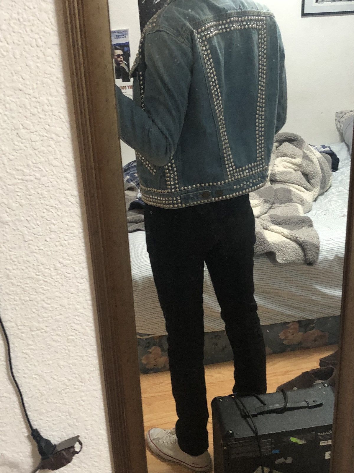 Saint Laurent Paris Saint Laurent Paris SS16 Denim Studded Crystal Jacket Size US S / EU 44-46 / 1 - 11 Thumbnail