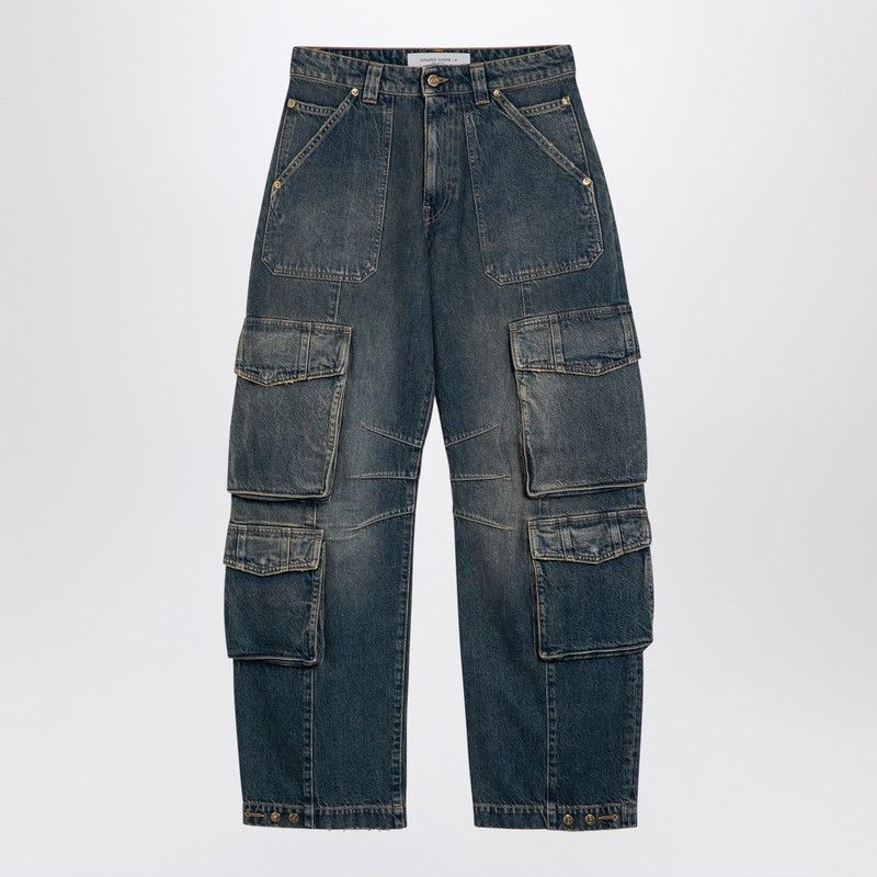 【送料&関税込】Golden Goose Cargo Jeans Golden Goose Blue Washed Denim Cargo Jeans