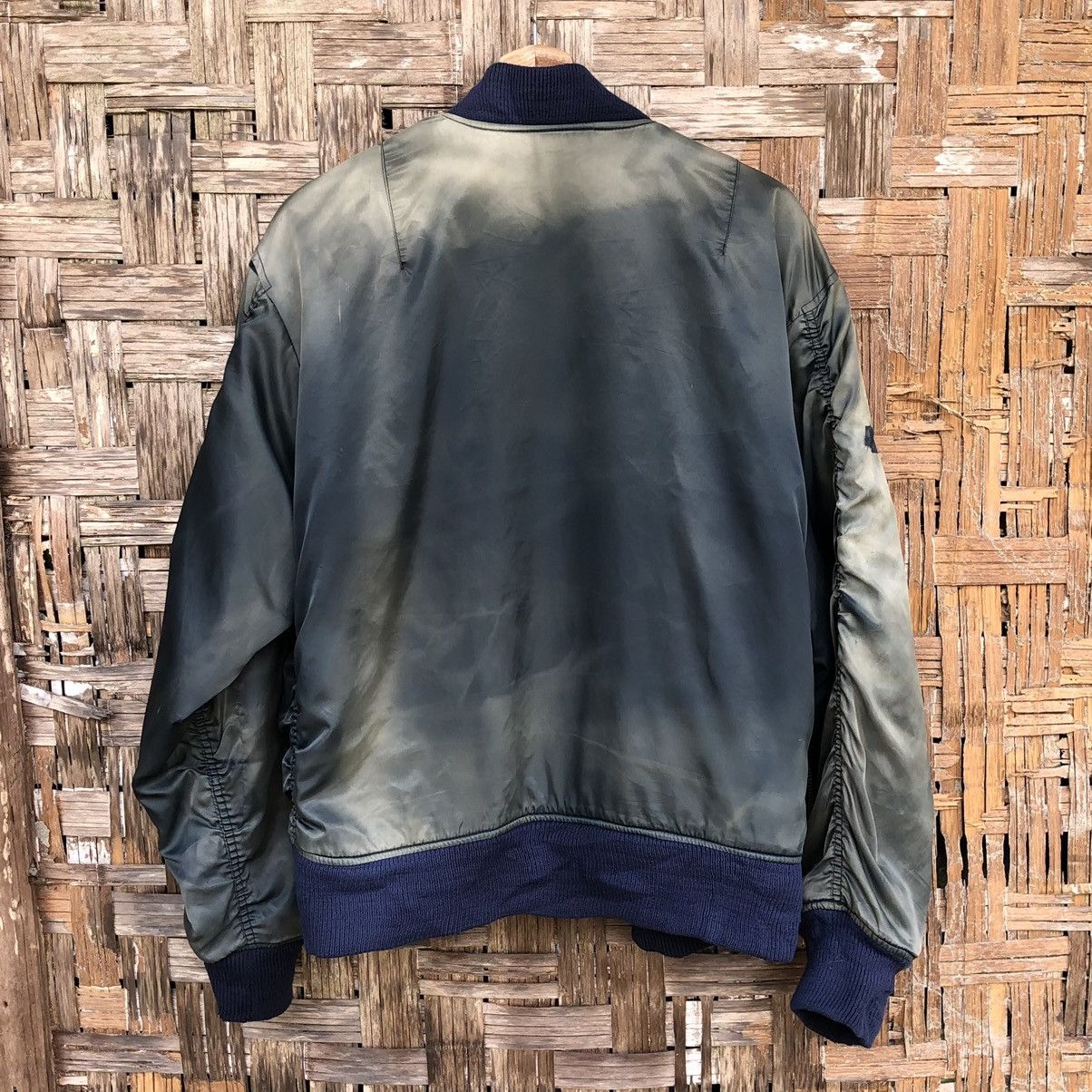 Vintage VTG THRASHED Faded (USAF)MA-1 Man Intermediate Bomber Jacket Size US L / EU 52-54 / 3 - 10 Thumbnail