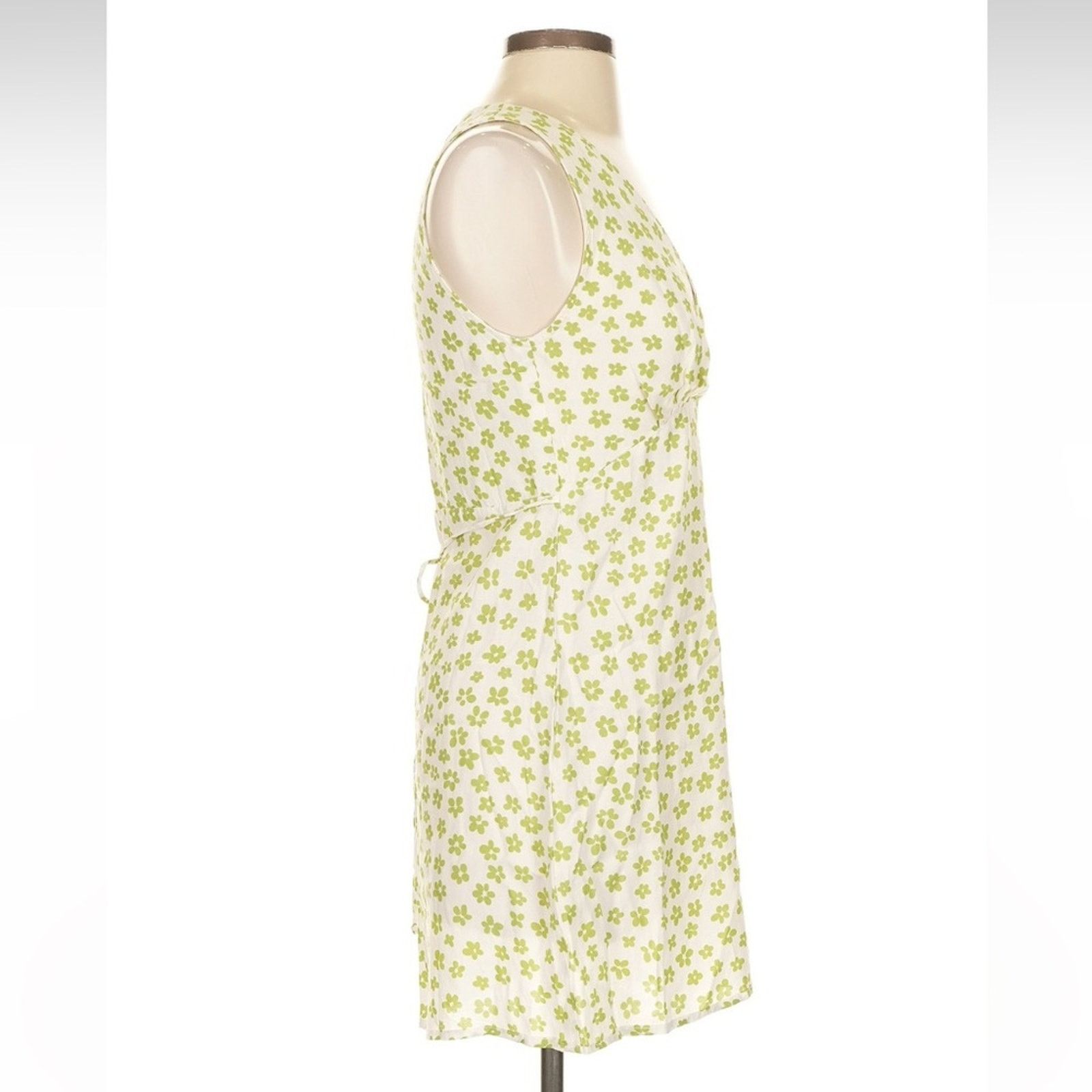 FAITHFULL Faithfull the Brand Penne Mini Dress - Size 4 - White/Green Size S / US 4 / IT 40 - 6 Thumbnail