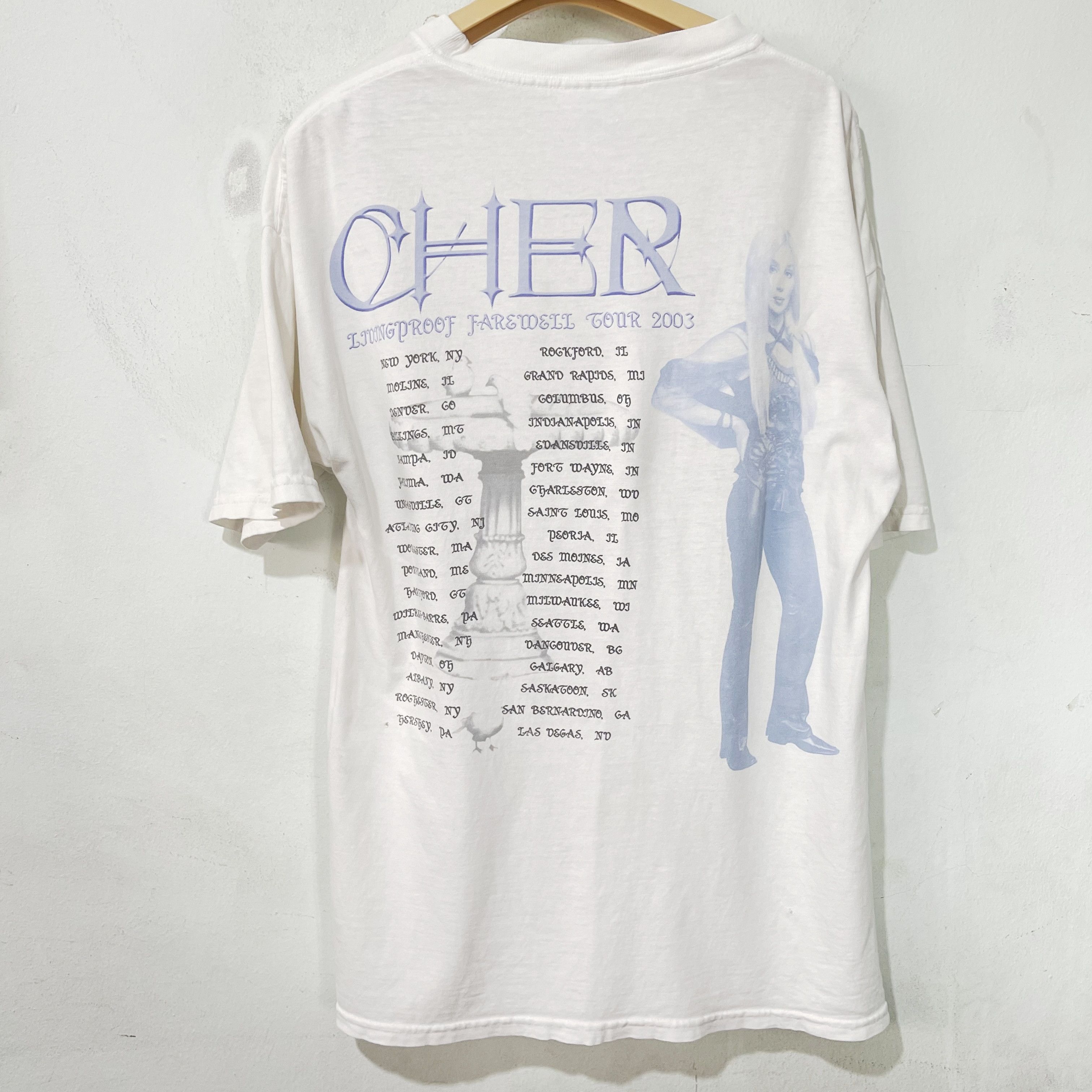 Band Tees Vintage 2003 Cher T-Shirt Size US M / EU 48-50 / 2 - 3 Thumbnail