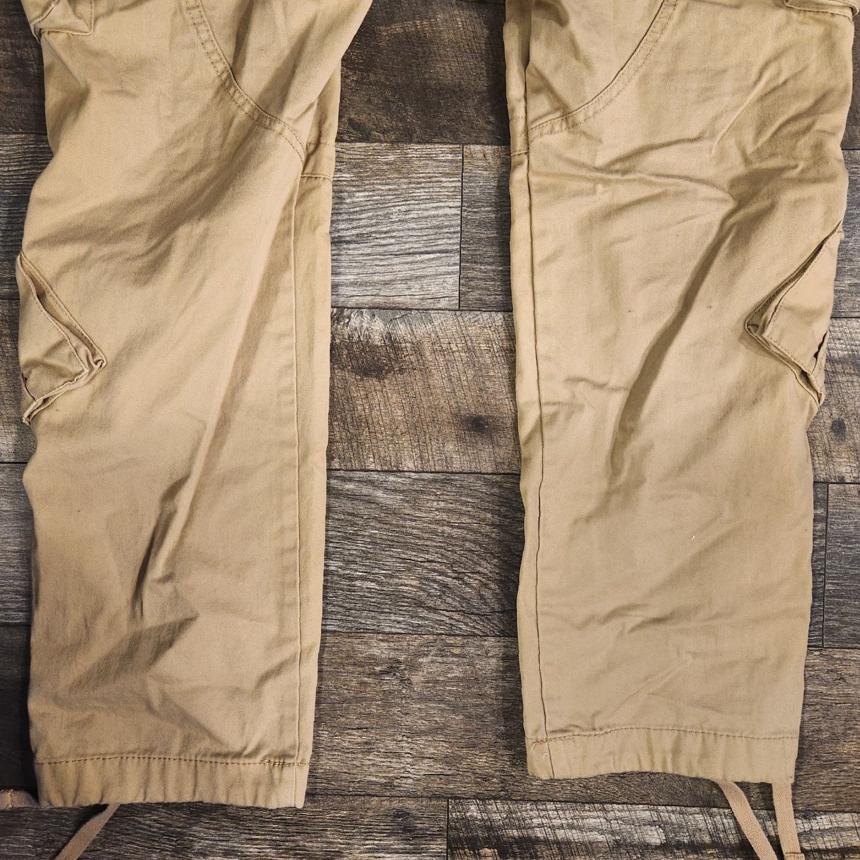 Vintage VINTAGE Matchstick Paratrooper Cargo Pants Mens 40x32 Tan Beige Cotton Canvas Cargo Pocket Straight Regular 40x32 Fall Winter Spring Mens Size US 40 / EU 56 - 7 Thumbnail