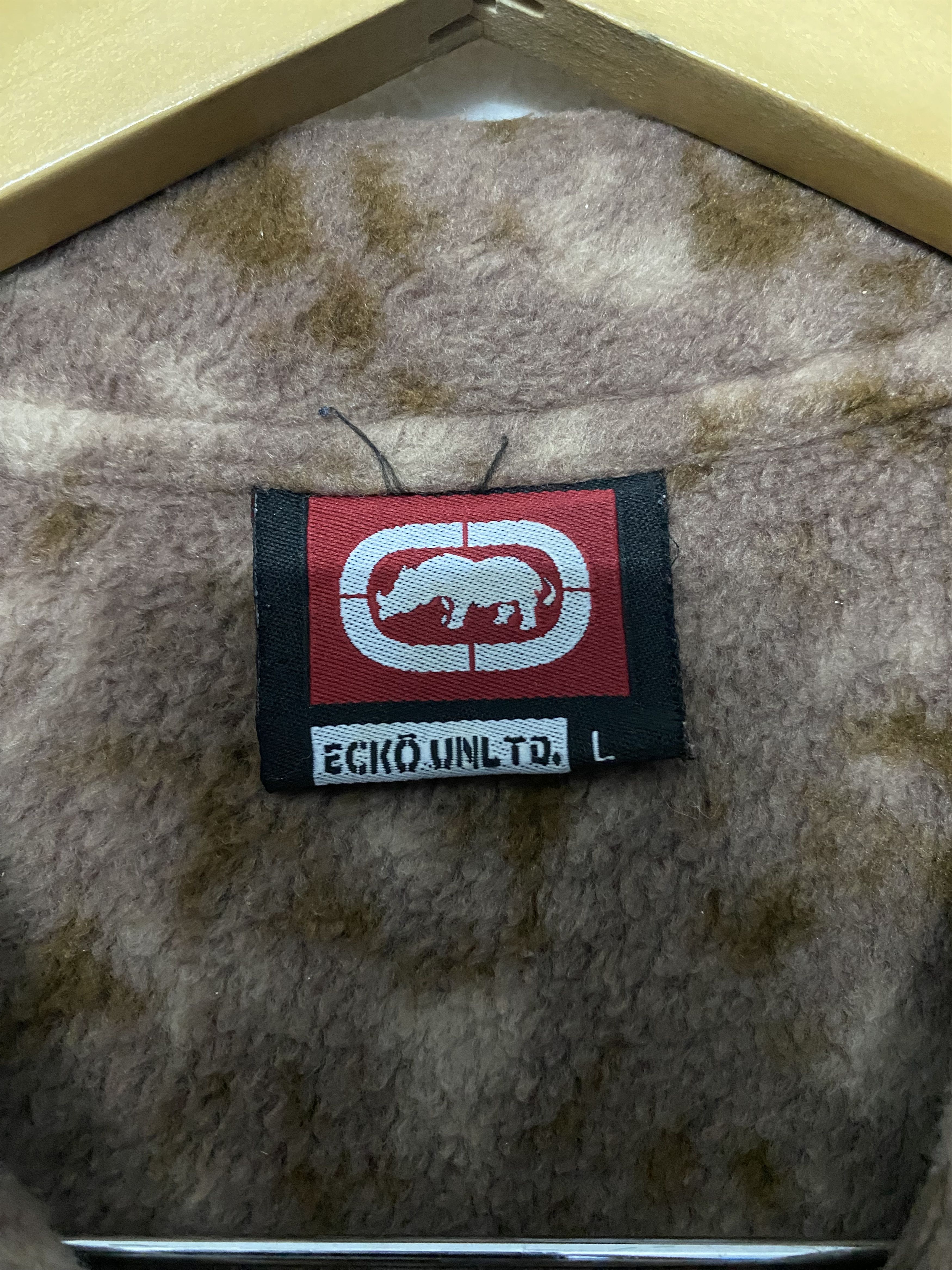 Ecko Unltd. Vintage Ecko Unltd. Fleece Button Up Shirt Camo Print Size US L / EU 52-54 / 3 - 7 Thumbnail