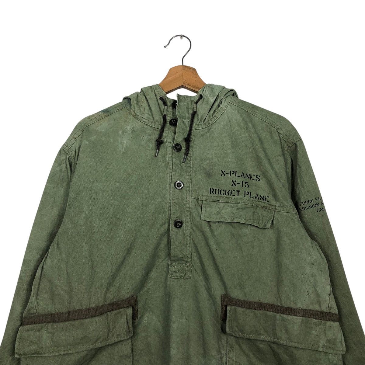 Avirex 📌Vintage Military Avirex Duck Canvas Rocket Plane Size US L / EU 52-54 / 3 - 15 Thumbnail