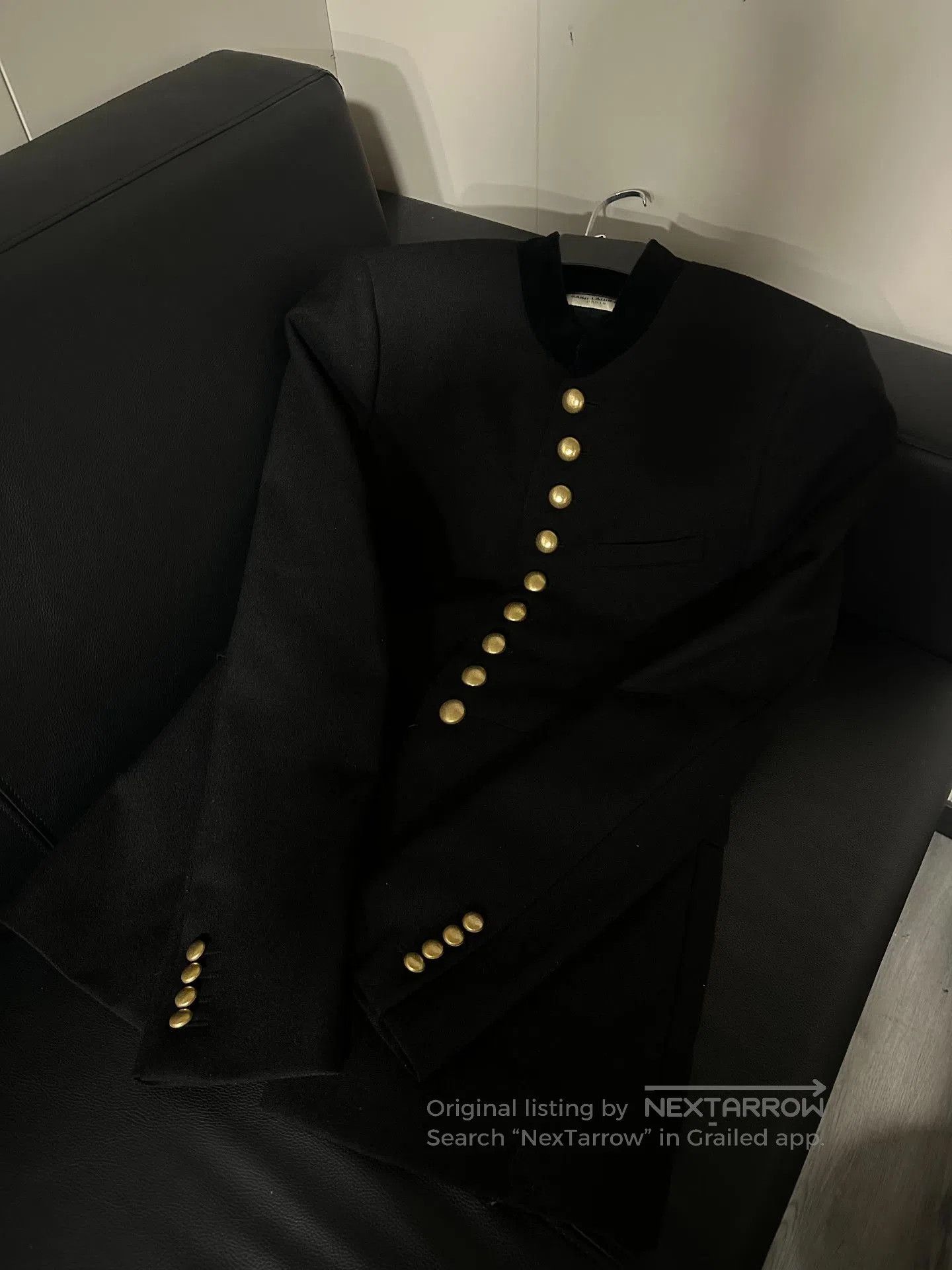 Hedi Slimane Saint Laurent 2016 Gold Button Mao Suit. Size US M / EU 48-50 / 2 - 6 Thumbnail