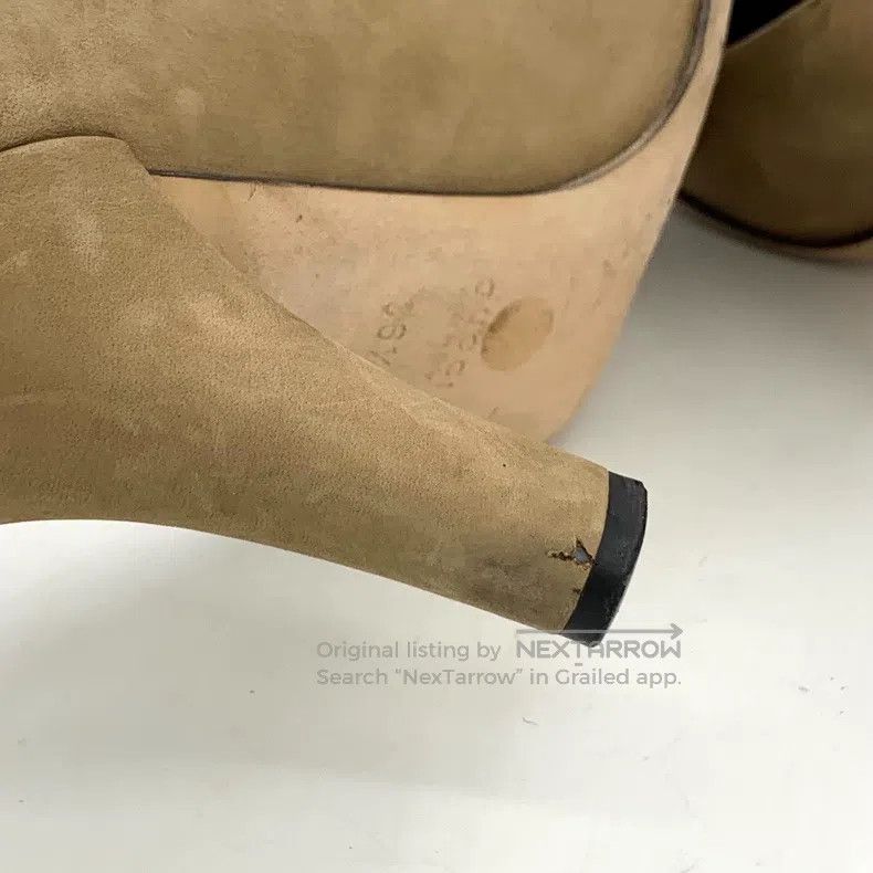 Gucci Gucci Dark brown logo round toe thick heel high heels Size US 6 / IT 36 - 9 Thumbnail
