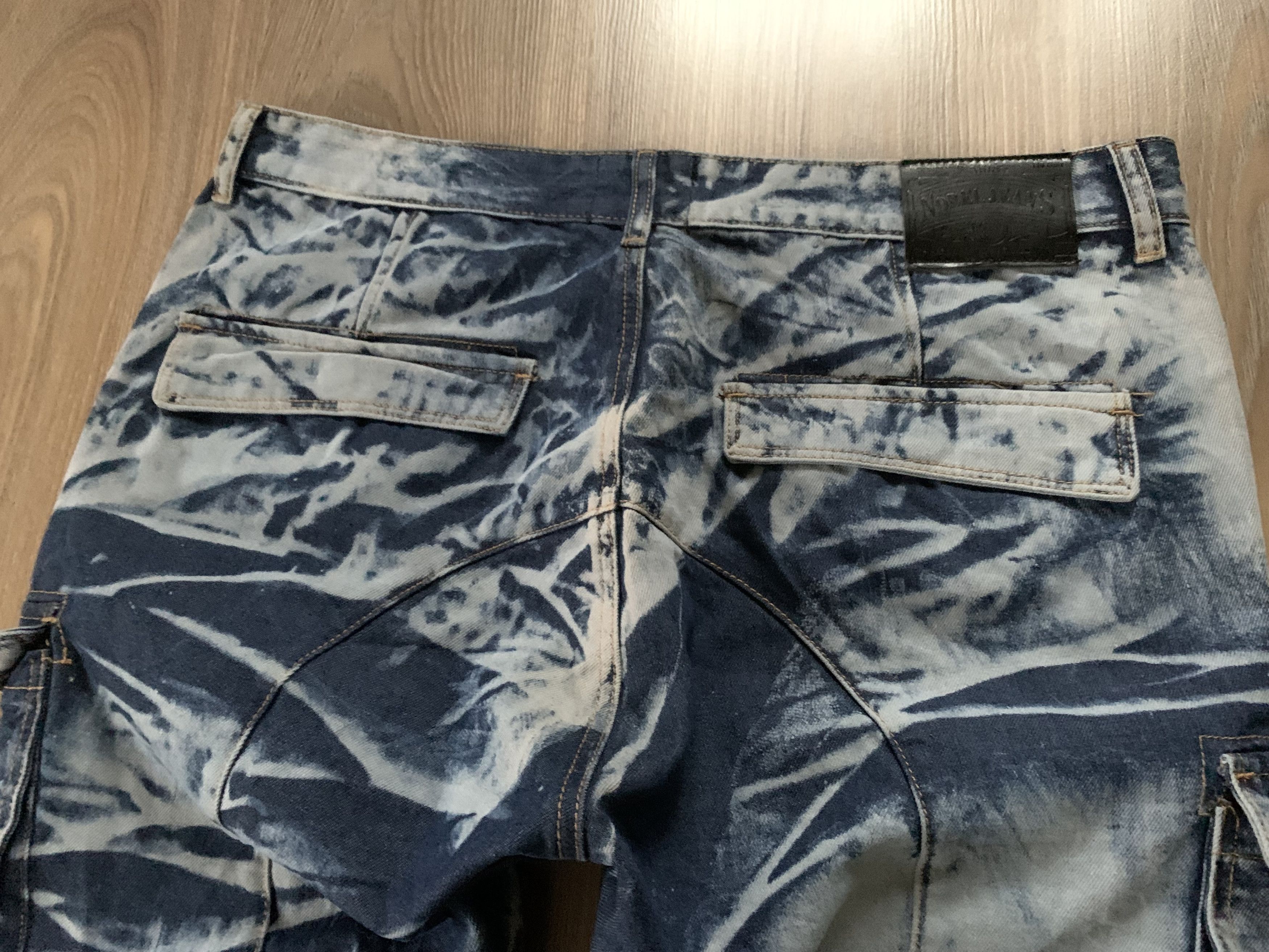Denime Nobel League Tie Dye Pocket Cargo Jeans Size US 38 / EU 54 - 7 Thumbnail