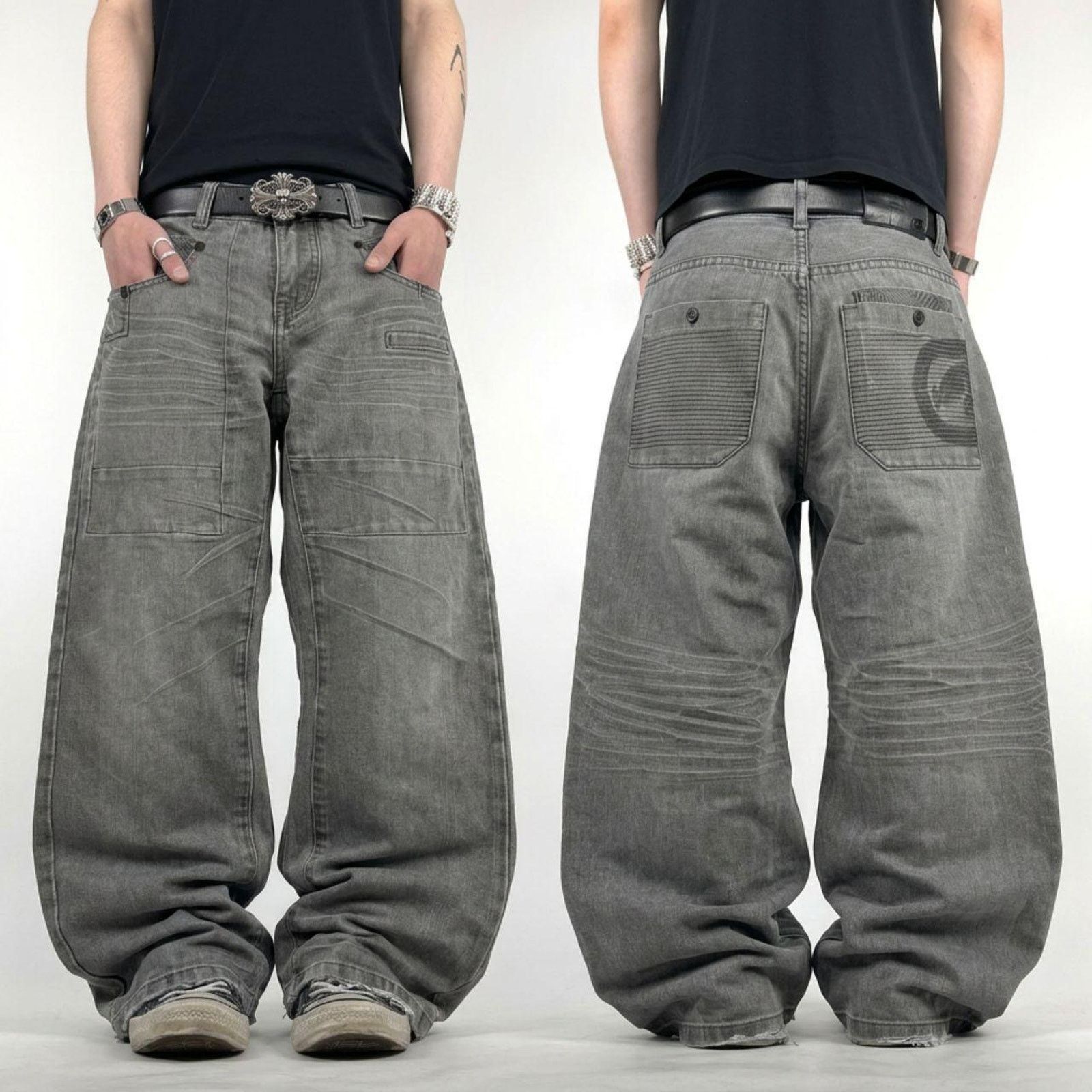 SOUTH POLE古着 アメカジ y2k SWAG ストリート 90's レア Southpole × Streetwear × Vintage Crazy Y2K Southpole Baggy Jeans