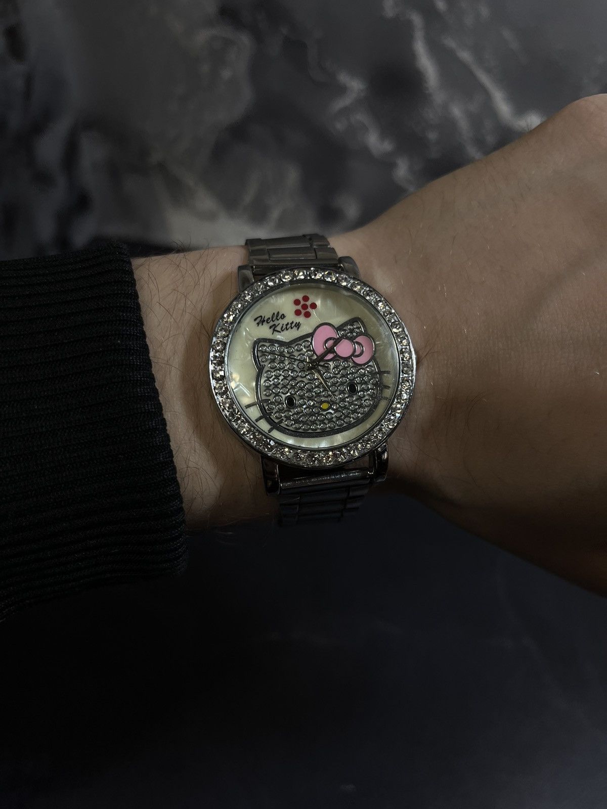 Jewelry Vintage Hello Kitty Crystal Watch Japanese Brand Size ONE SIZE - 2 Thumbnail