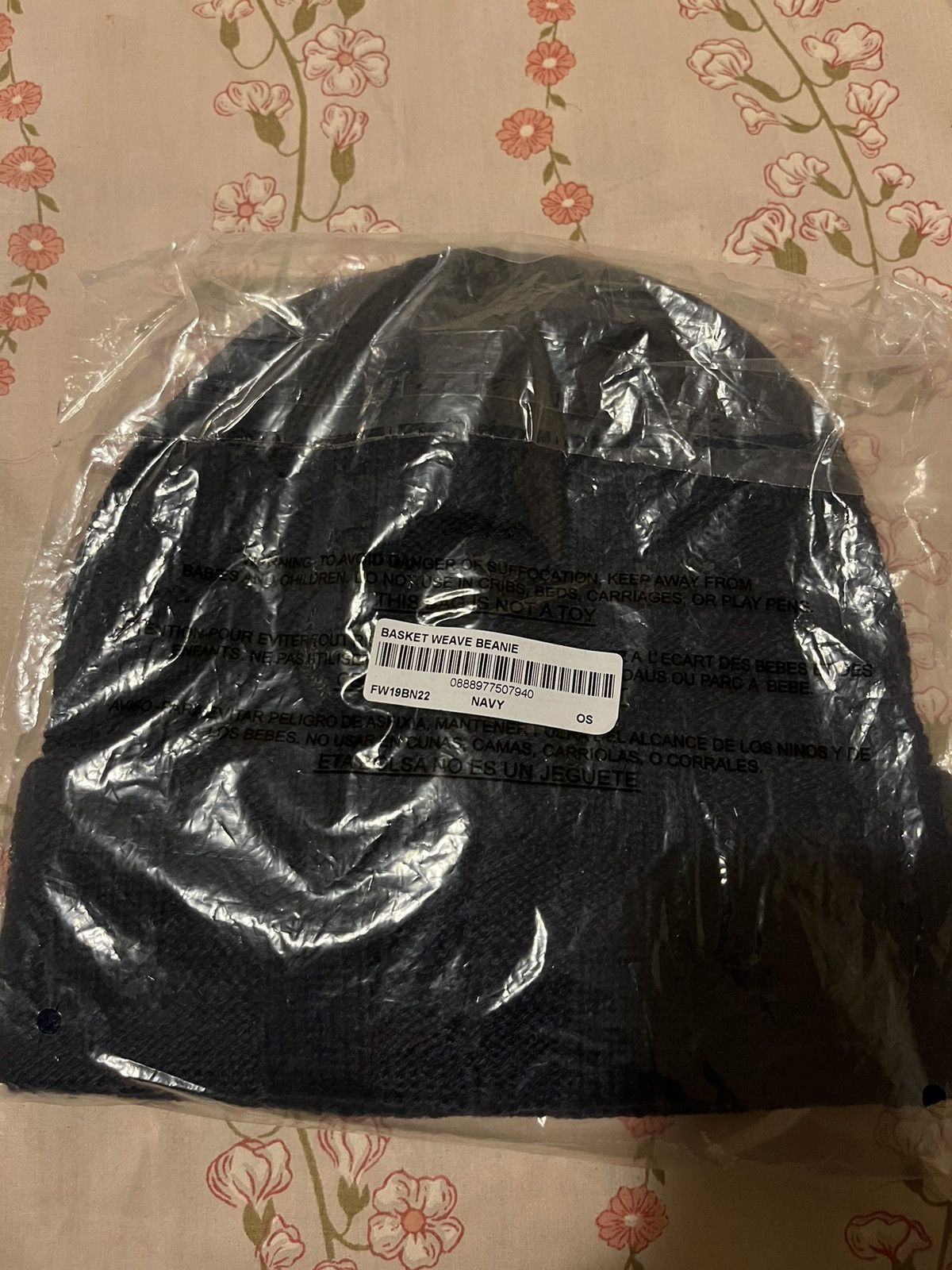Supreme Supreme Basket weave beanie FW19 navy new Size ONE SIZE - 2 Thumbnail