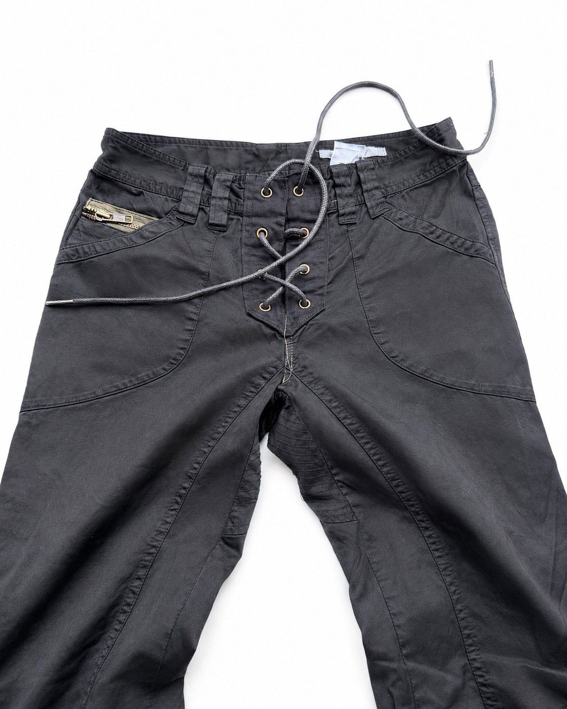 Japanese Brand Enchantement Lace up flare cargo pants Size US 27 - 2 Thumbnail