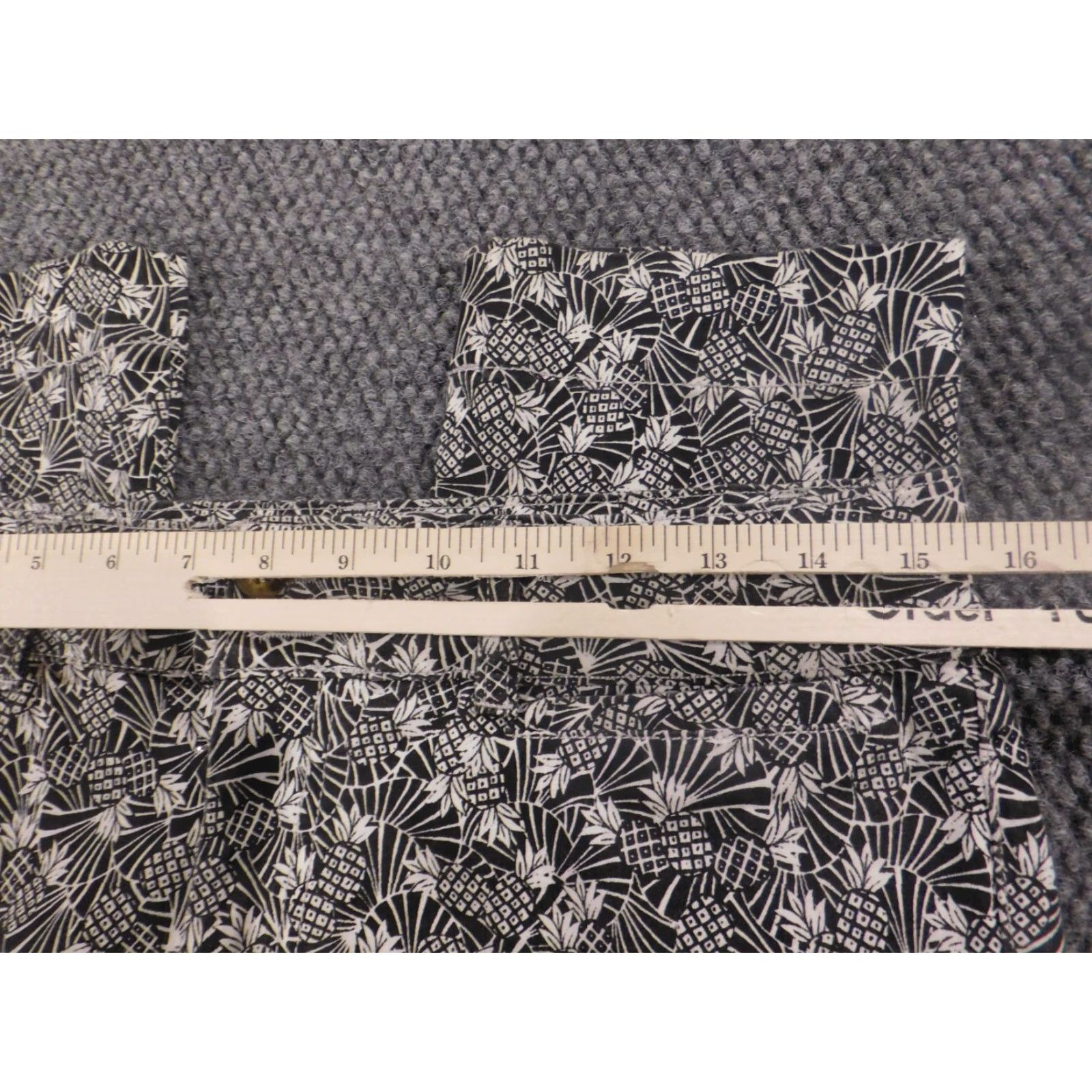 Anthropologie Anthropologie Womens Pants 10P Petites Black Floral Straight Chino Graphic Print Pants Size 32" / US 10 / IT 46 - 3 Thumbnail