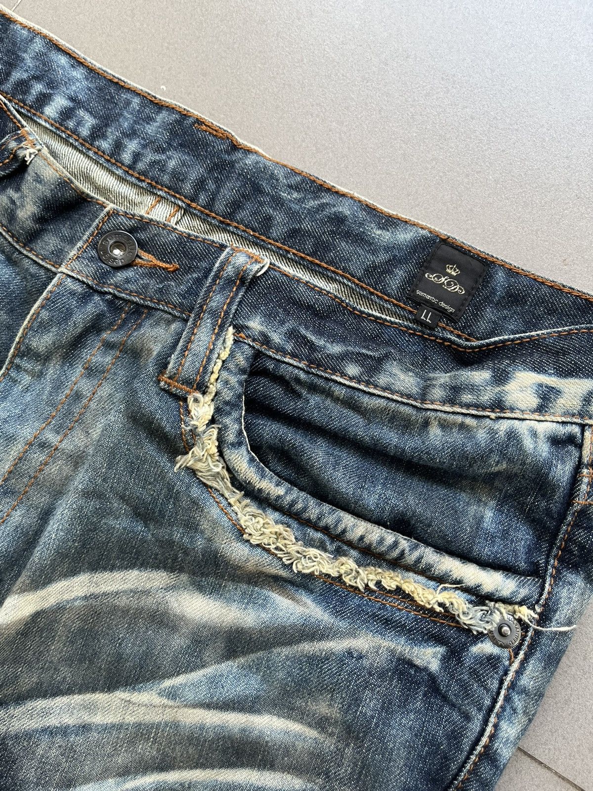If Six Was Nine SEMANTIC DESIGN JAPANESE DENIM FADED WASHED JEANS Size US 32 / EU 48 - 5 Thumbnail