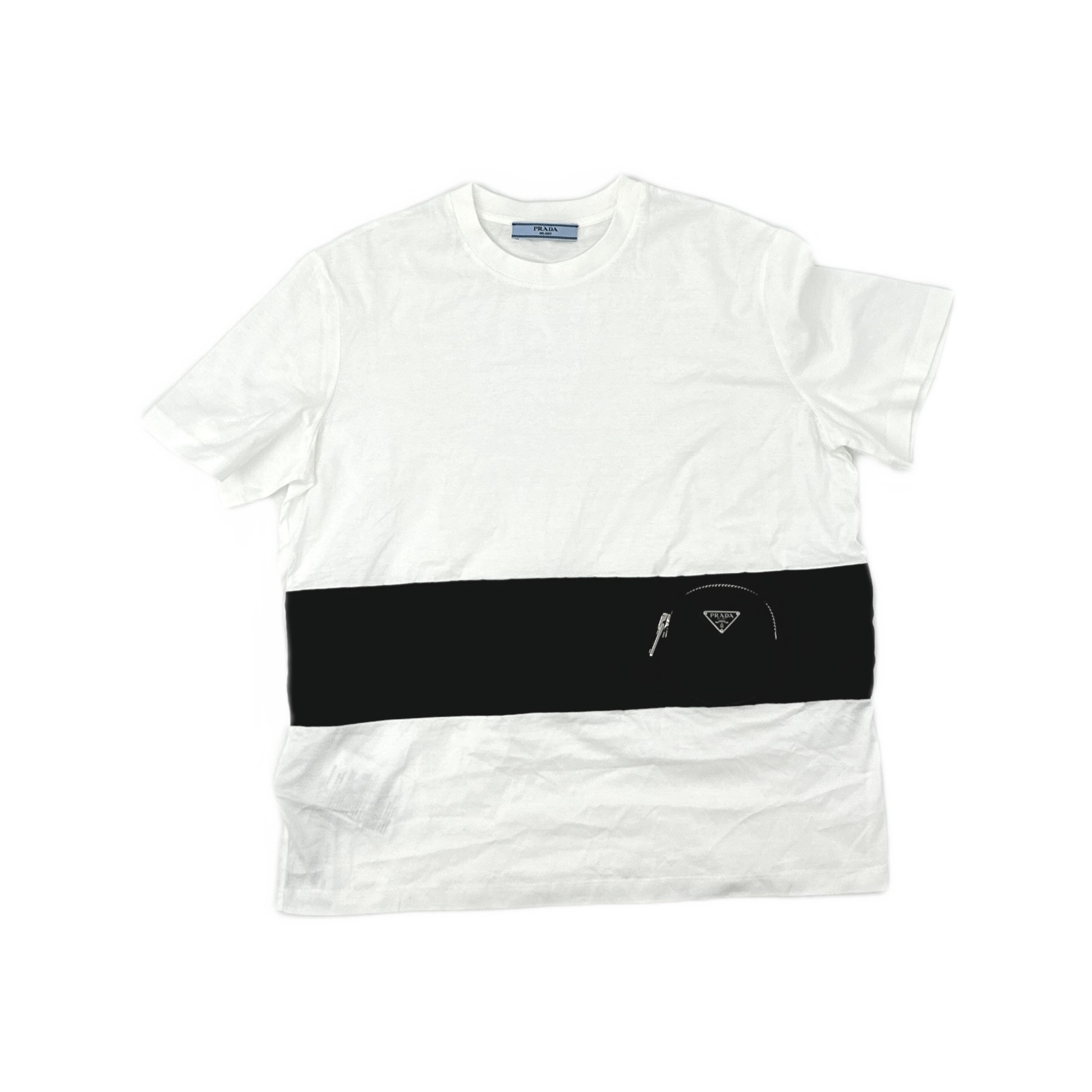 Prada Prada Logo Panel T-Shirt Size M Size M / US 6-8 / IT 42-44 - 1 Thumbnail