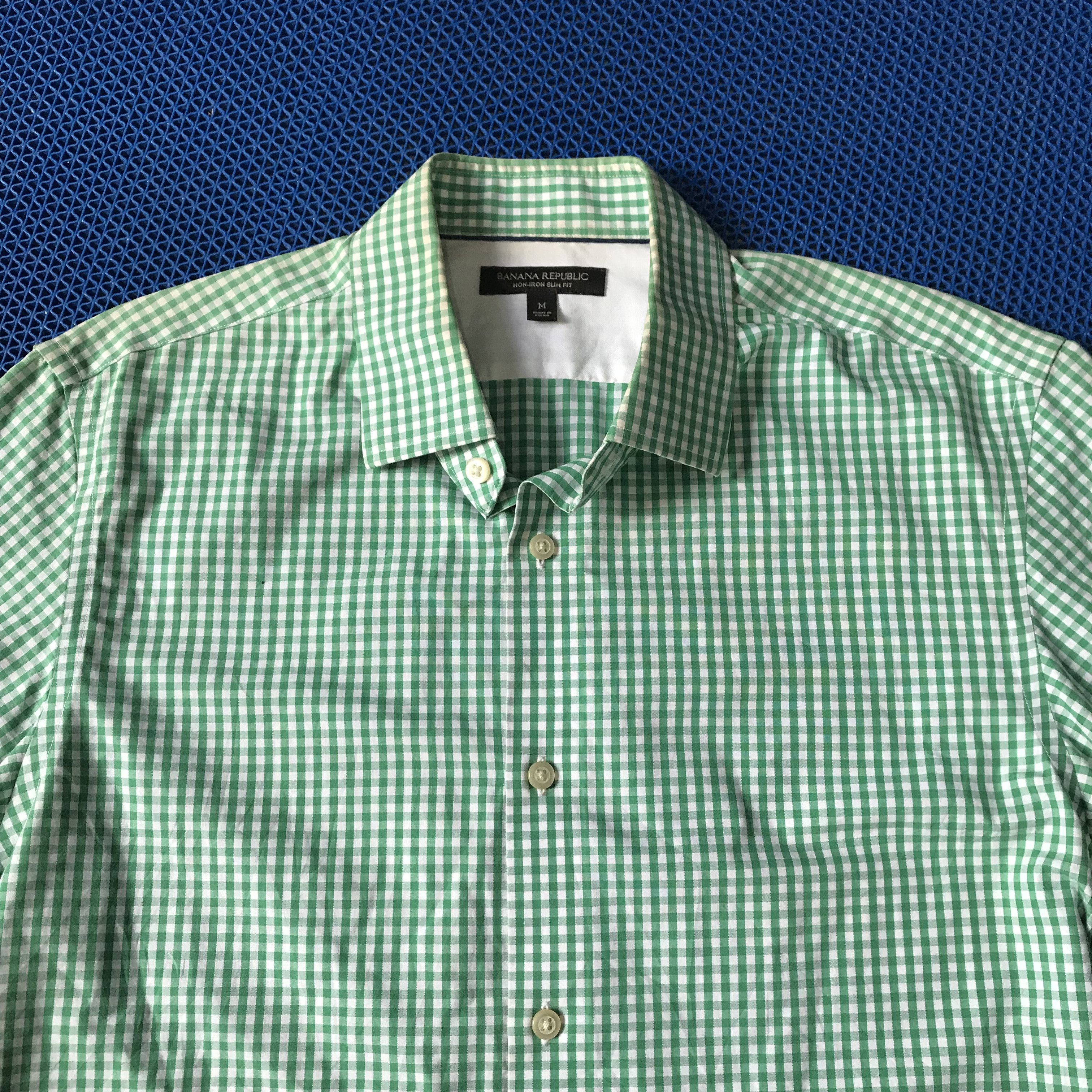 Banana Republic Banana Republic serenity Green gingham tartan size M officer Size US M / EU 48-50 / 2 - 10 Thumbnail