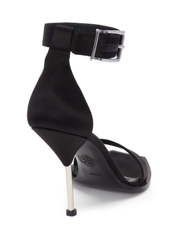 Alexander McQueen o1y0225 Sandals in Black Size US 7 / IT 37 - 3 Thumbnail