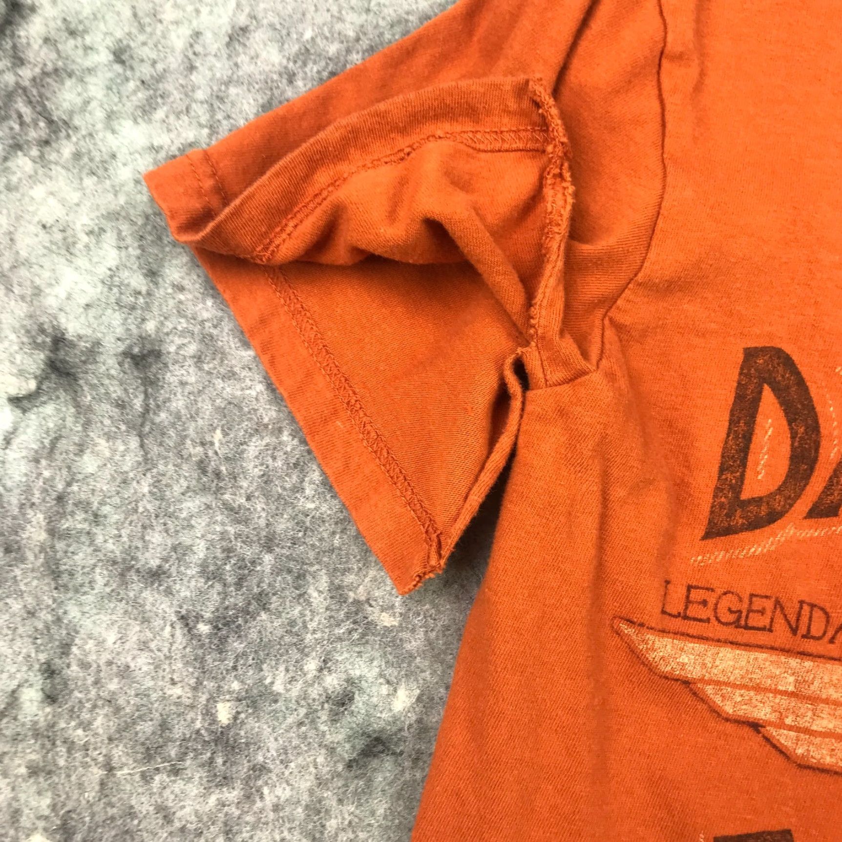 Harley Davidson Harley-Davidson Womens Shirt T-Shirt Small Orange Crew Neck Short Sleeve Slit Sleeve Casual Beach Motorcycle American Logo 90s Size S / US 4 / IT 40 - 3 Thumbnail