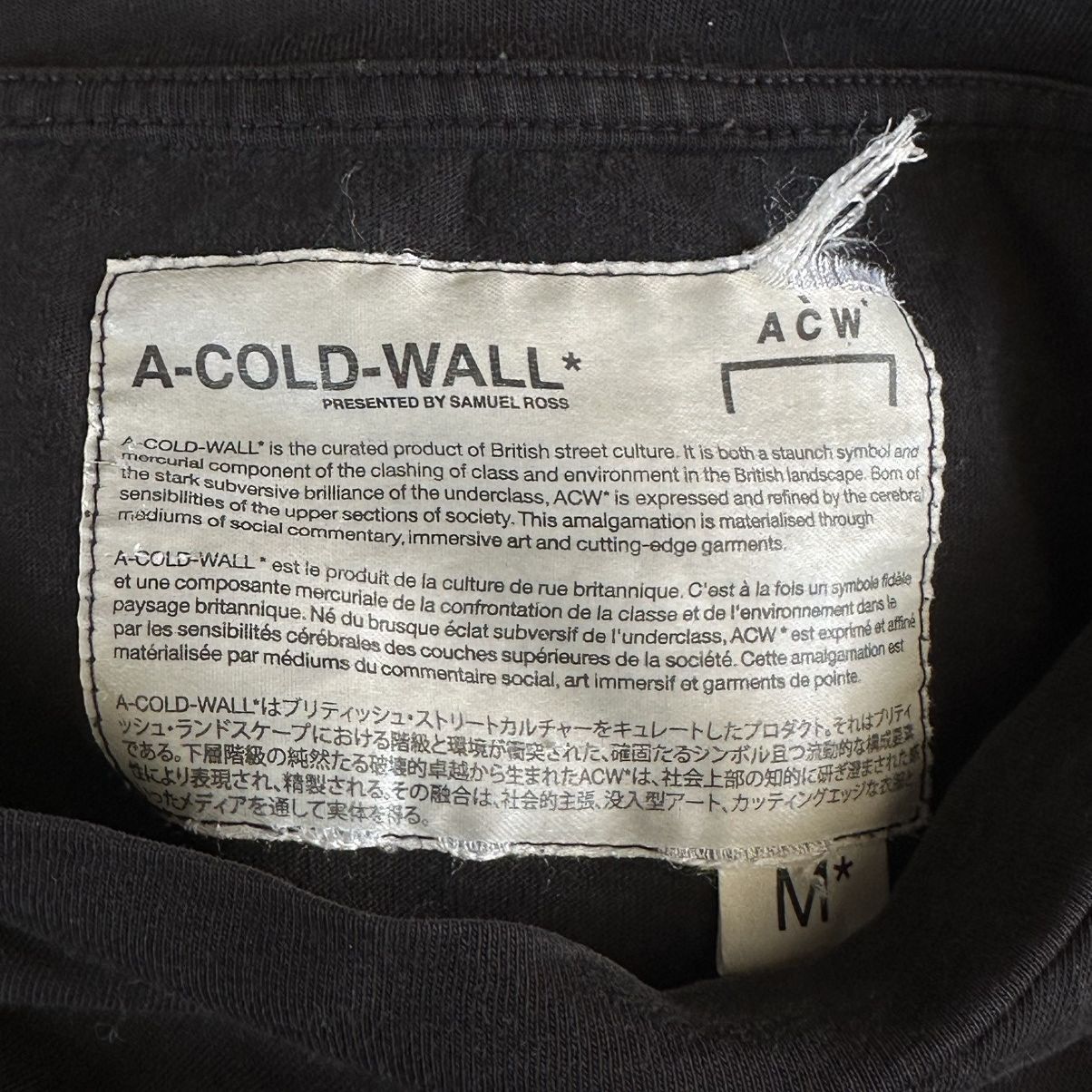 A-COLD-WALL* FW18 A cold wall Logo T Shirt Black Large Size US M / EU 48-50 / 2 - 12 Thumbnail