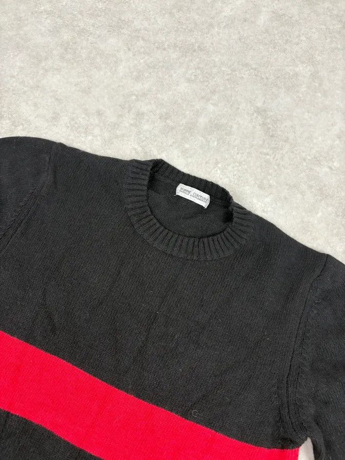 Daniele Alessandrini 2000s Daniele Alessandrini Red Line Black Wool Sweater Size US S / EU 44-46 / 1 - 4 Thumbnail
