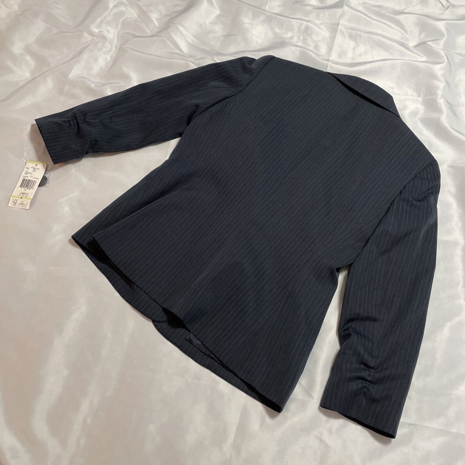 Nine West Nine West Women's Blazer Jacket June Navy Blue Pin Striped S Size S / US 4 / IT 40 - 9 Thumbnail