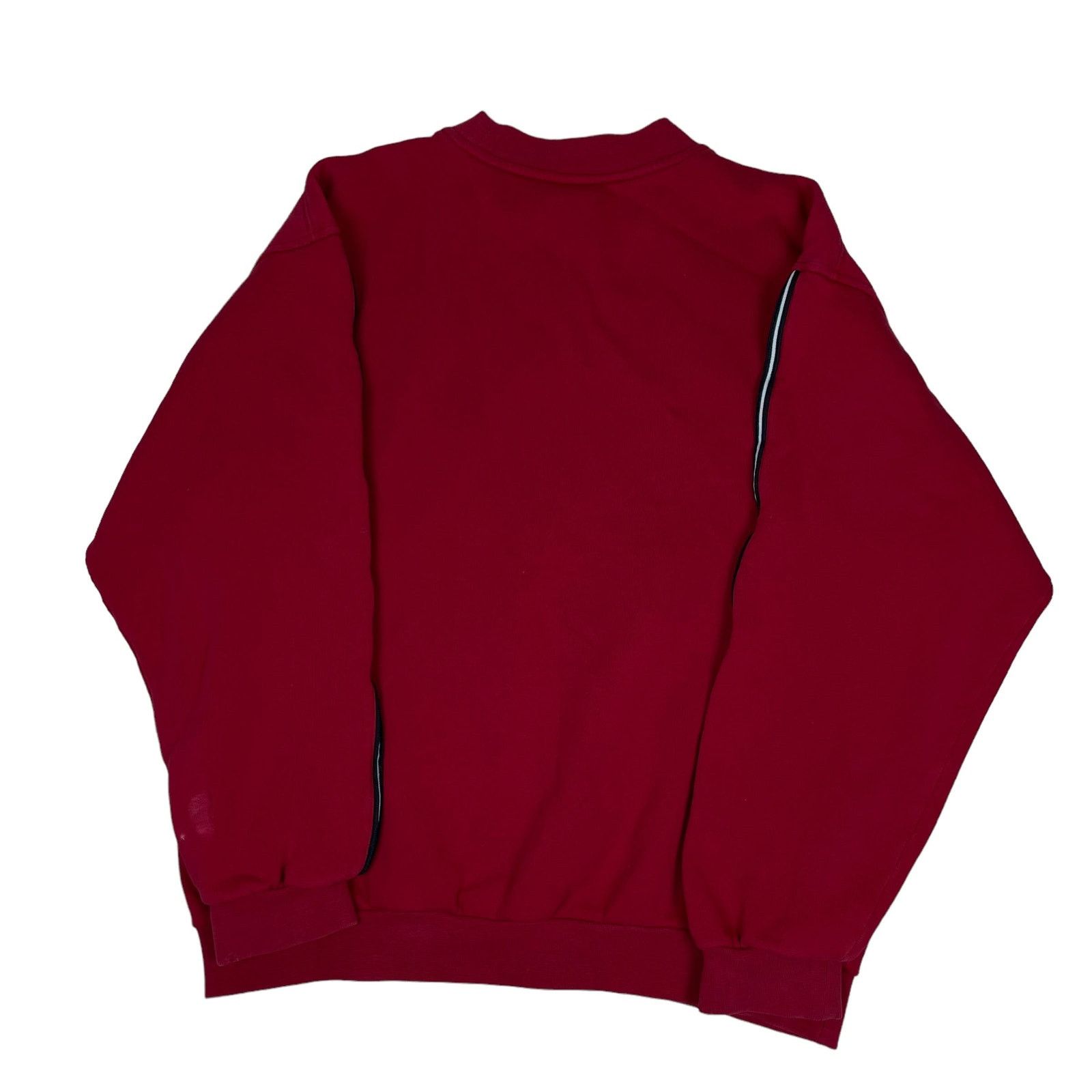 Nike × Vintage Vintage Nike Men Red Spellout Fleece Lined Sweatshirt Medium Size US M / EU 48-50 / 2 - 8 Thumbnail