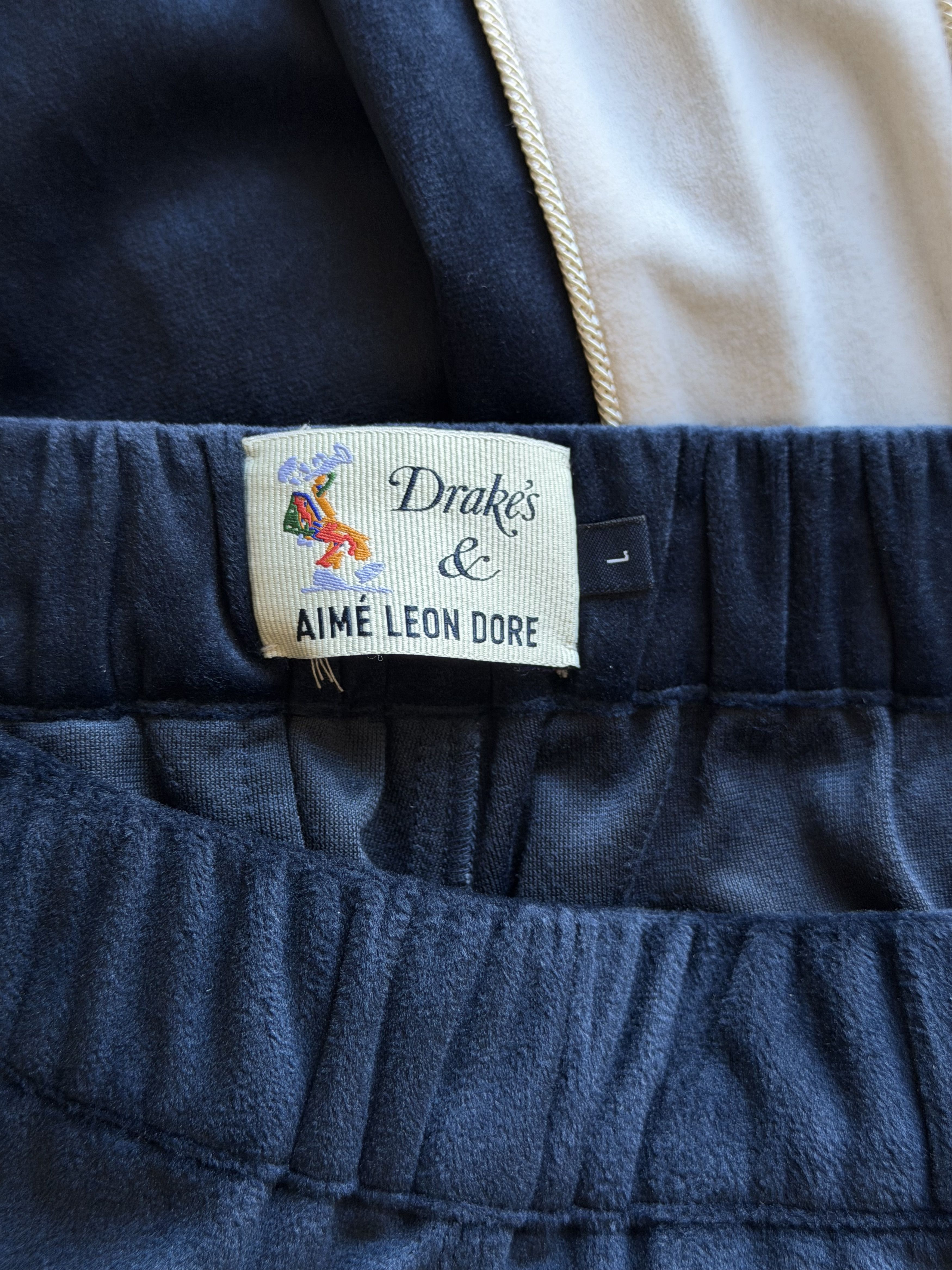 Aime Leon Dore × Drake's Aime Leon Dore Drake's Velvet Track Pants in Navy Size US 34 / EU 50 - 8 Thumbnail