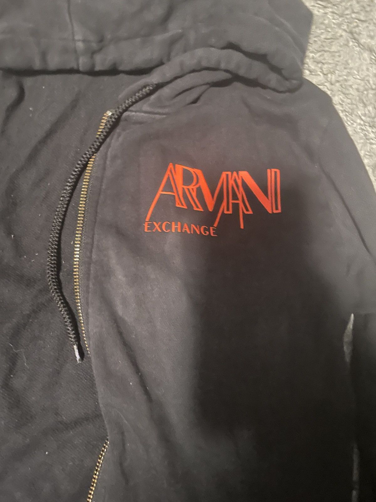 Armani Exchange rare Armani Exchange zip-up hoodie in black and red Size US M / EU 48-50 / 2 - 3 Thumbnail