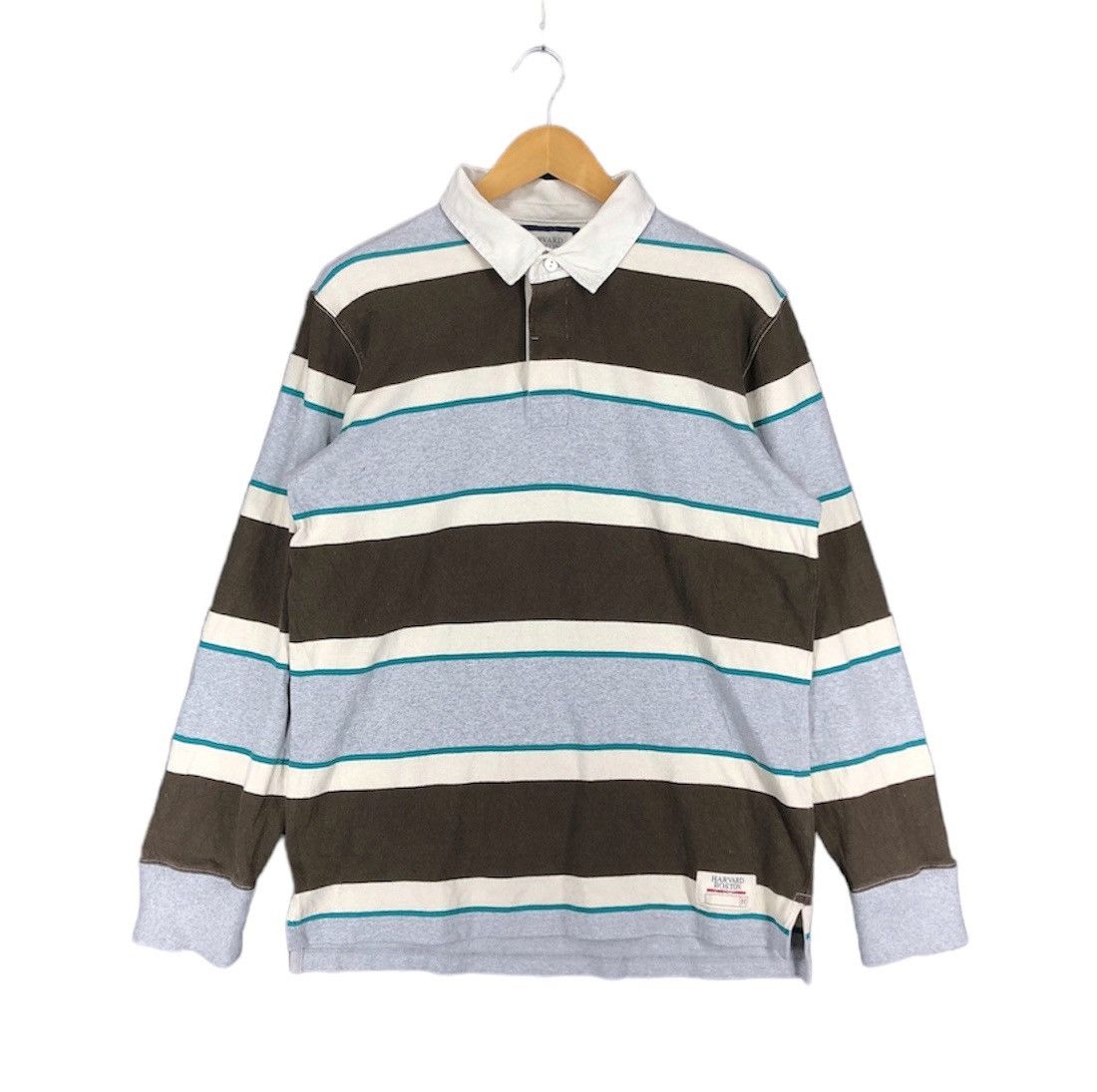 Other HARVARD BOSTON Stripe Polo Rugby #2116-72 Size US L / EU 52-54 / 3 - 1 Thumbnail