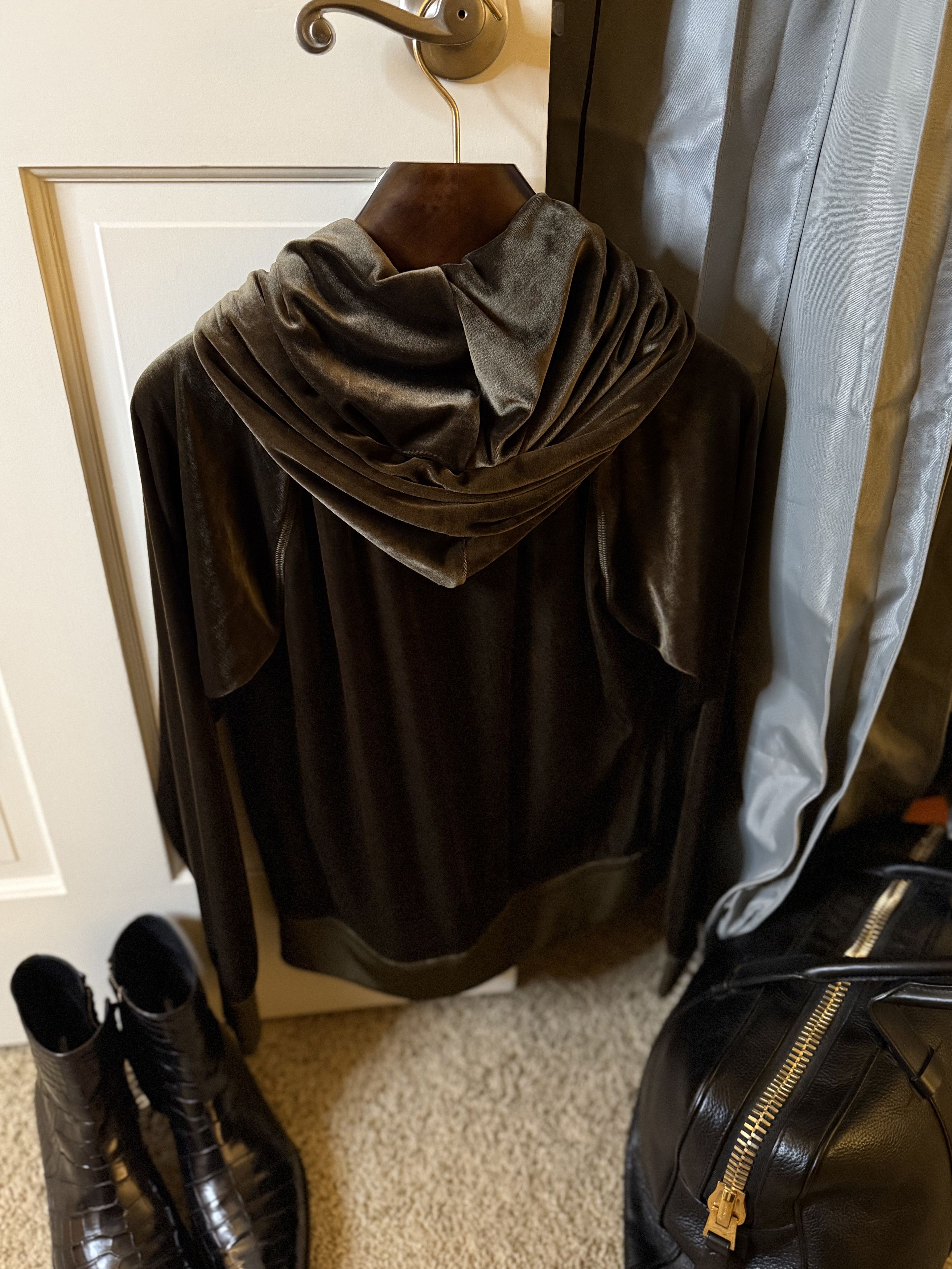 Tom Ford Best Dressed $1,850 w/Tax Velour Luxury Double Zip Hoodie Size US M / EU 48-50 / 2 - 13 Thumbnail