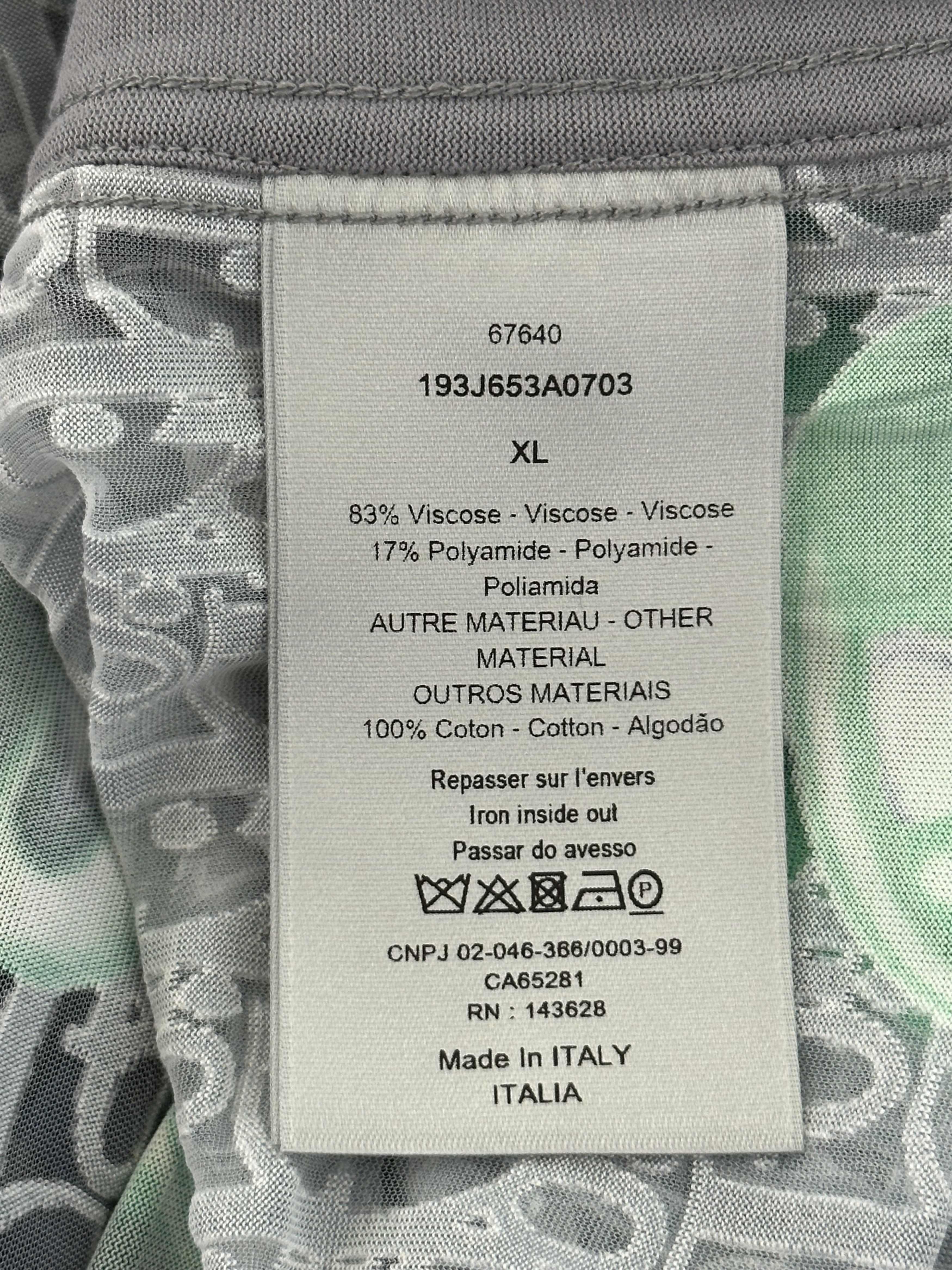 Dior Dior Kenny Scharf Grey Oblique Faces Transparent T-Shirt Size US XL / EU 56 / 4 - 4 Thumbnail